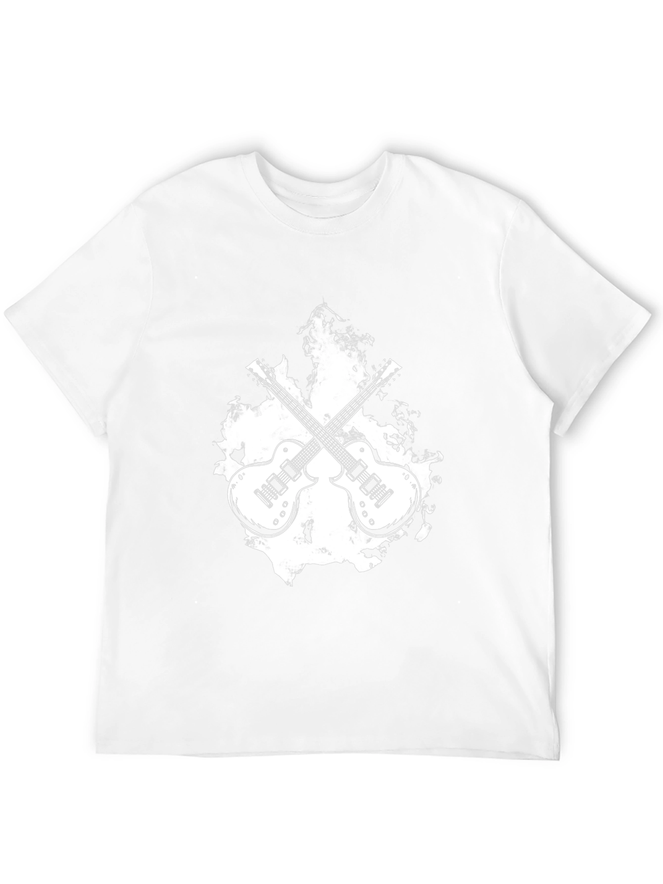 Rock On! Guitar Graphic Black T-Shirt