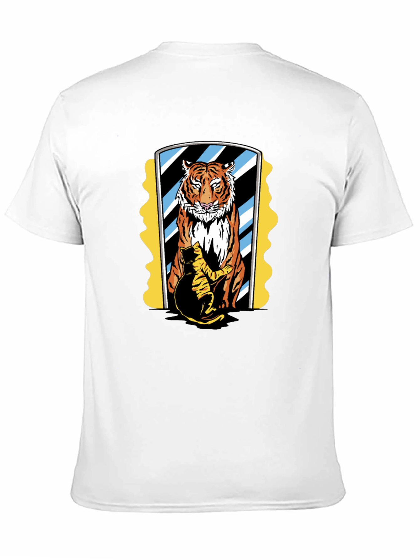 Black Cat & Tiger Mirror Graphic Tee
