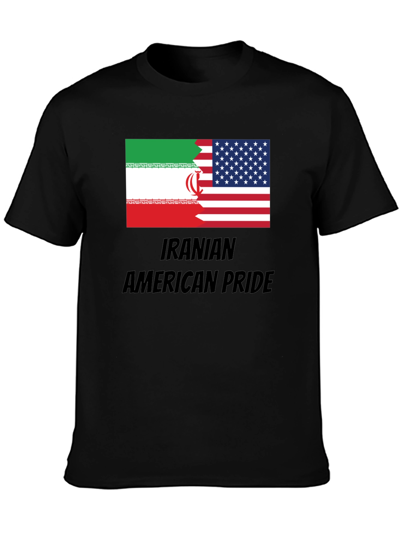 Iranian American Pride Graphic T-Shirt