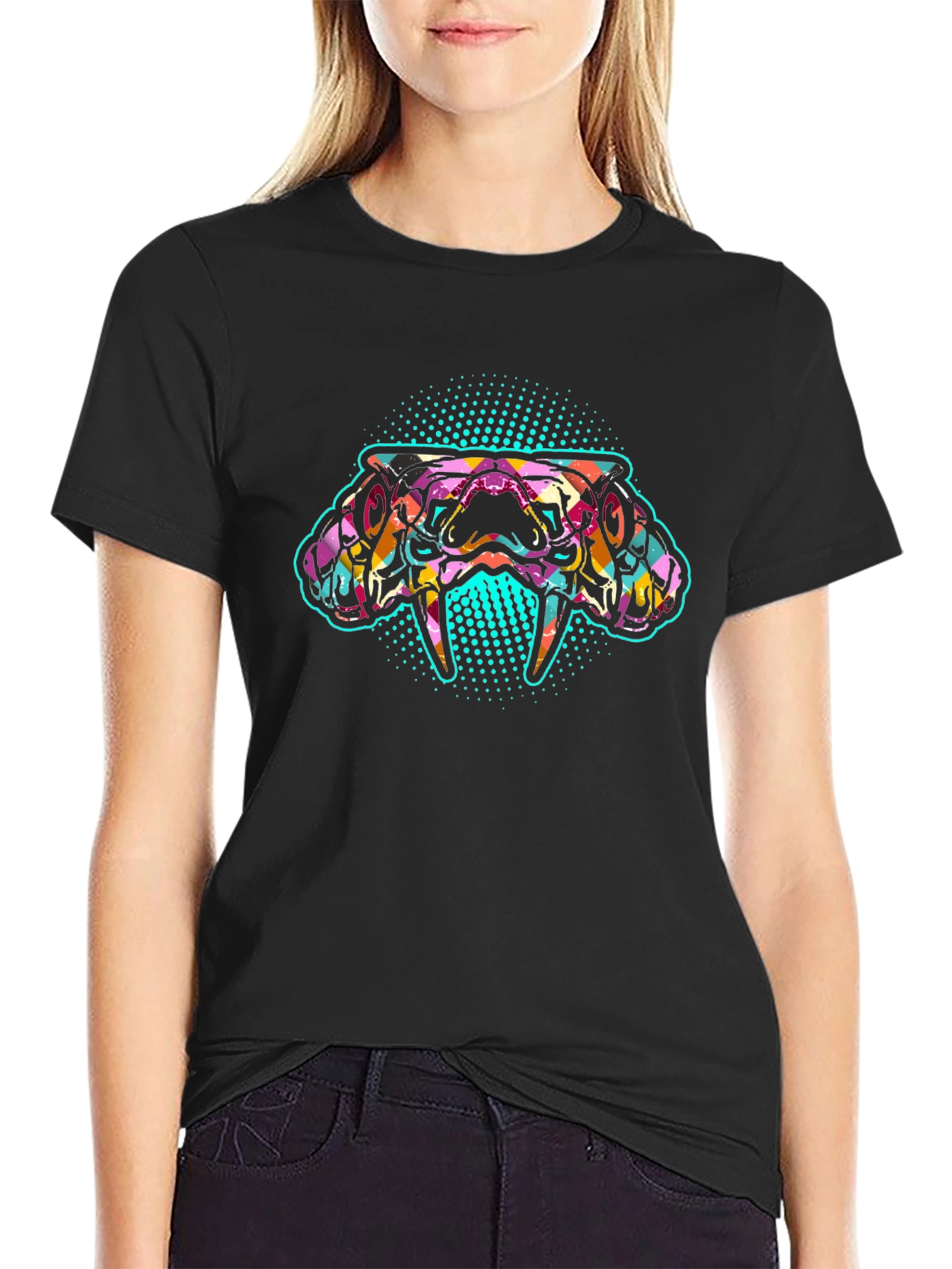 Psychedelic Snake Graphic Tee - Bold & Unique Design