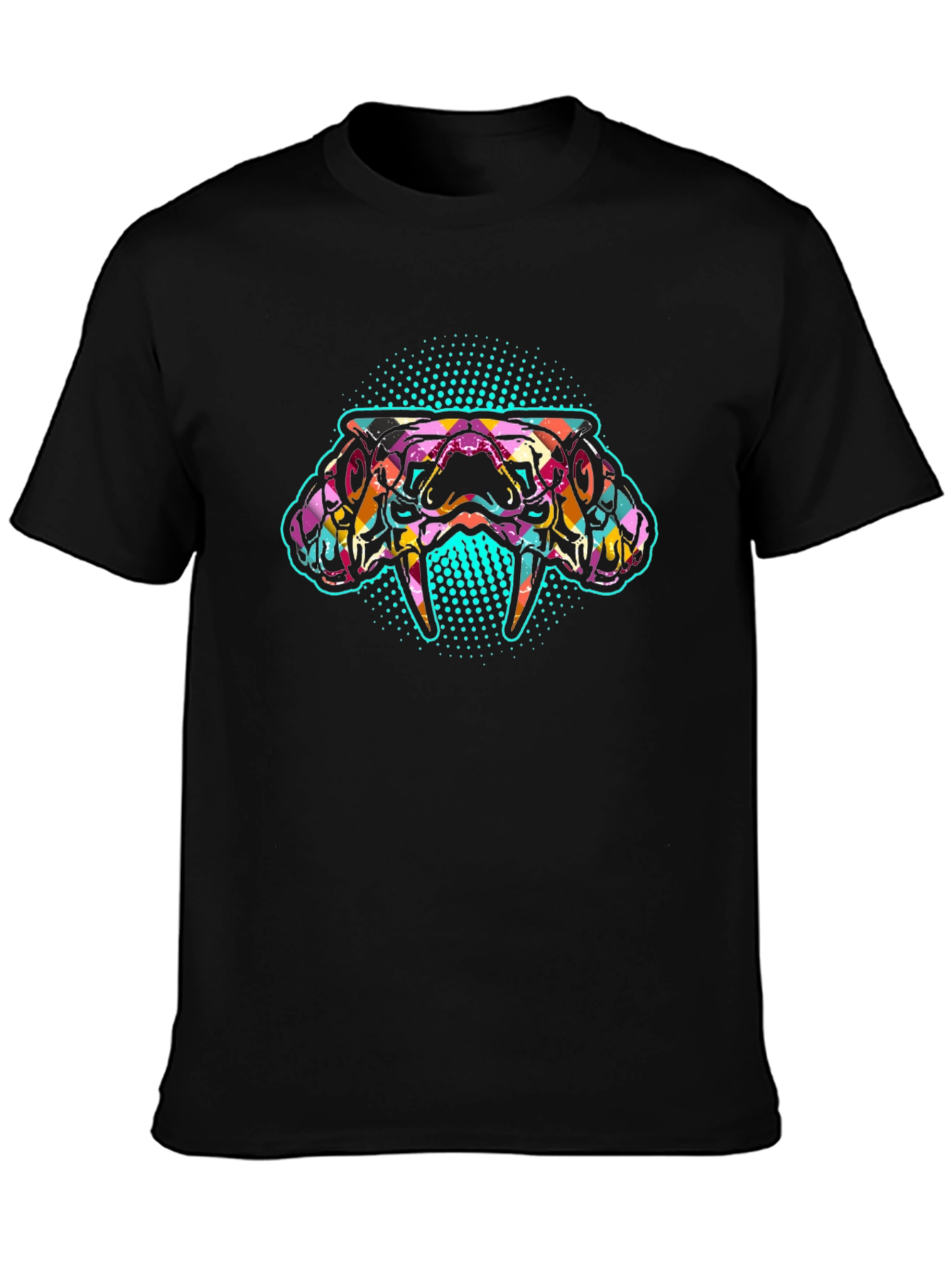 Psychedelic Snake Graphic Tee - Bold & Unique Design
