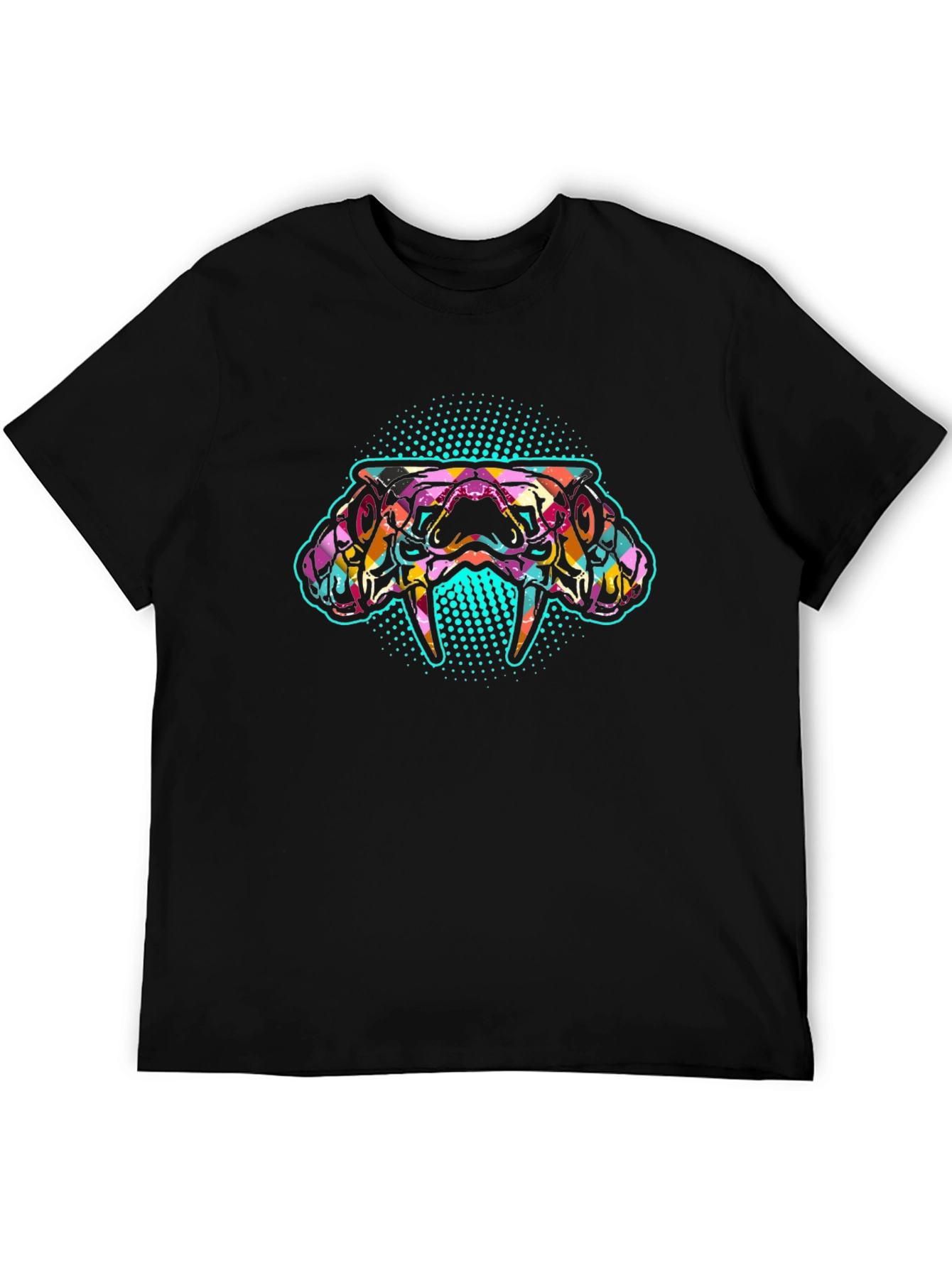Psychedelic Snake Graphic Tee - Bold & Unique Design
