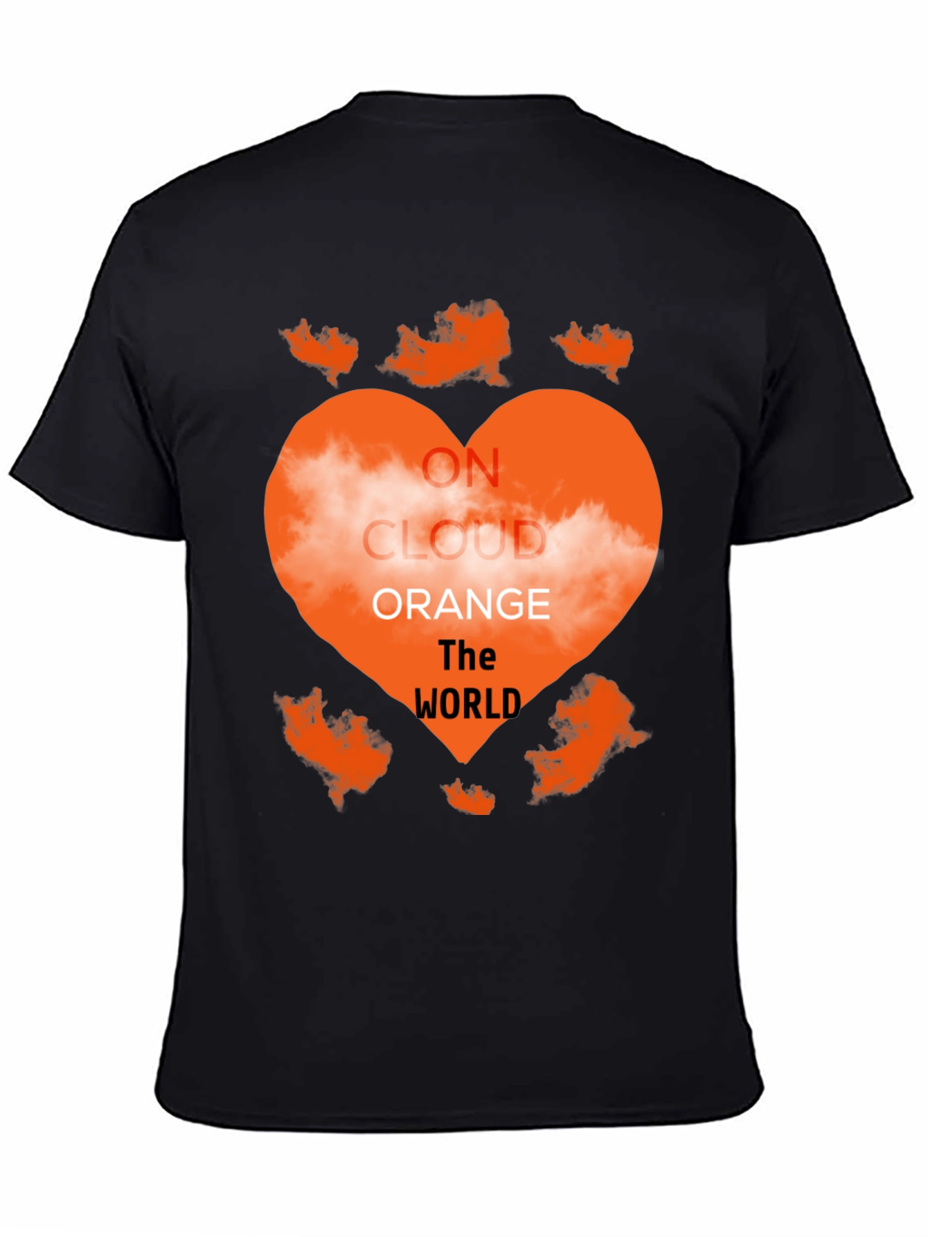 On Cloud Orange Heart Graphic Tee