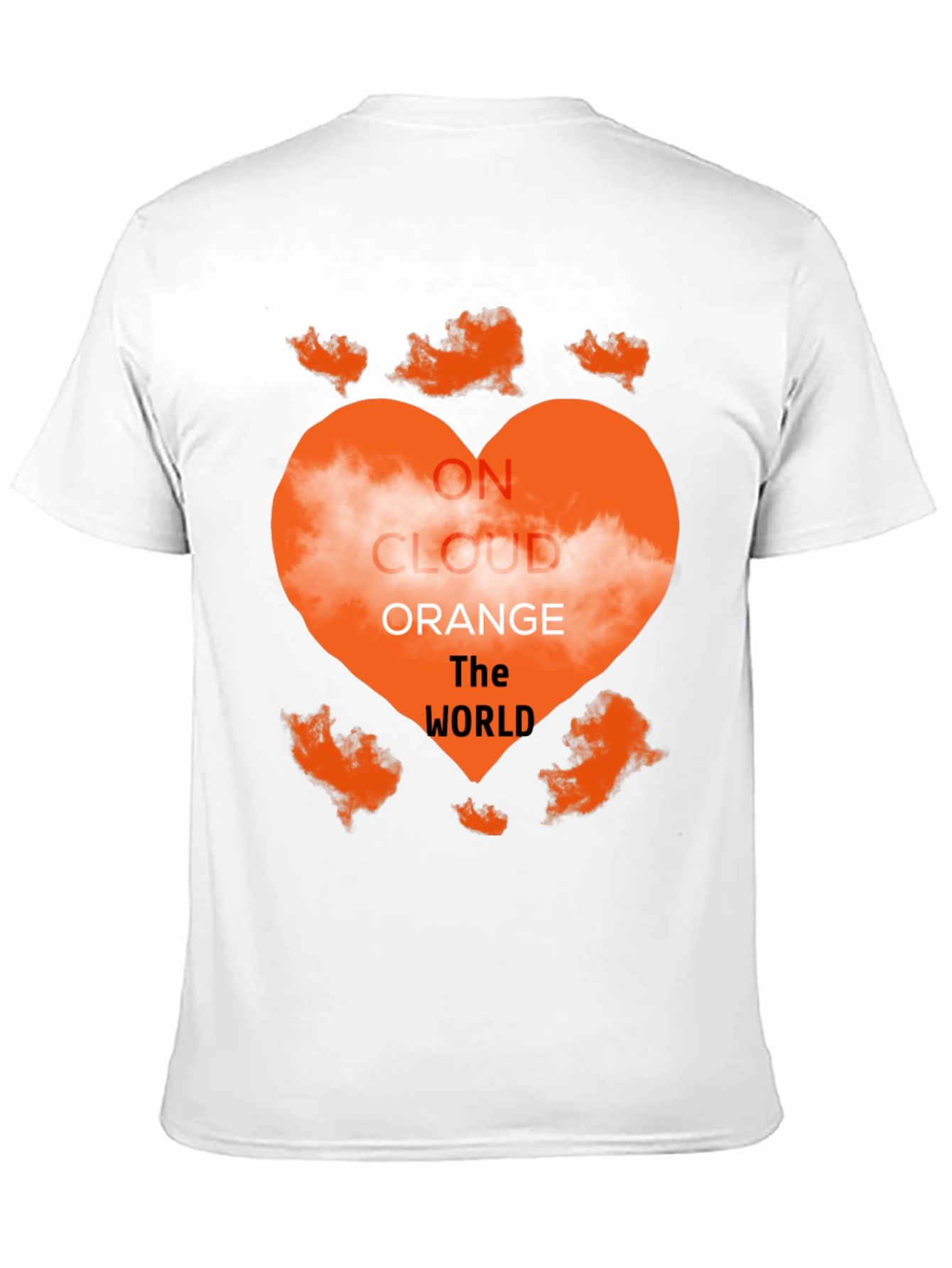 On Cloud Orange Heart Graphic Tee