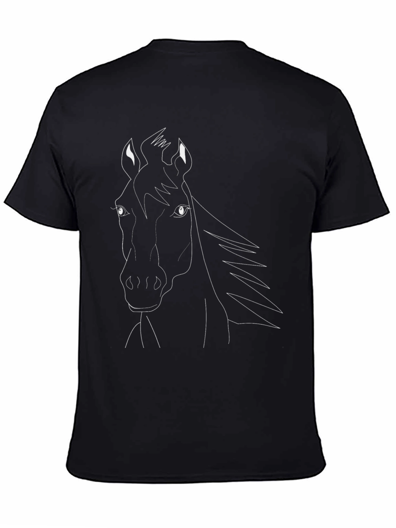 Black Horse Graphic Tee - Stylish Casual Wear