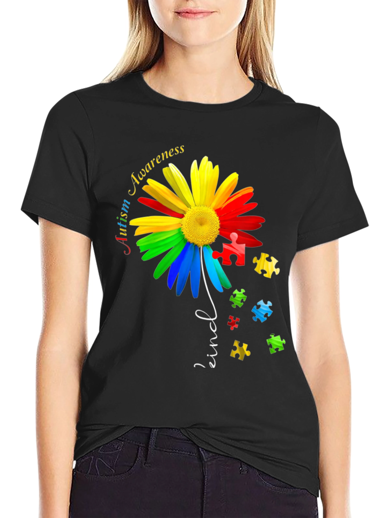 Autism Awareness Daisy T-Shirt - Kind