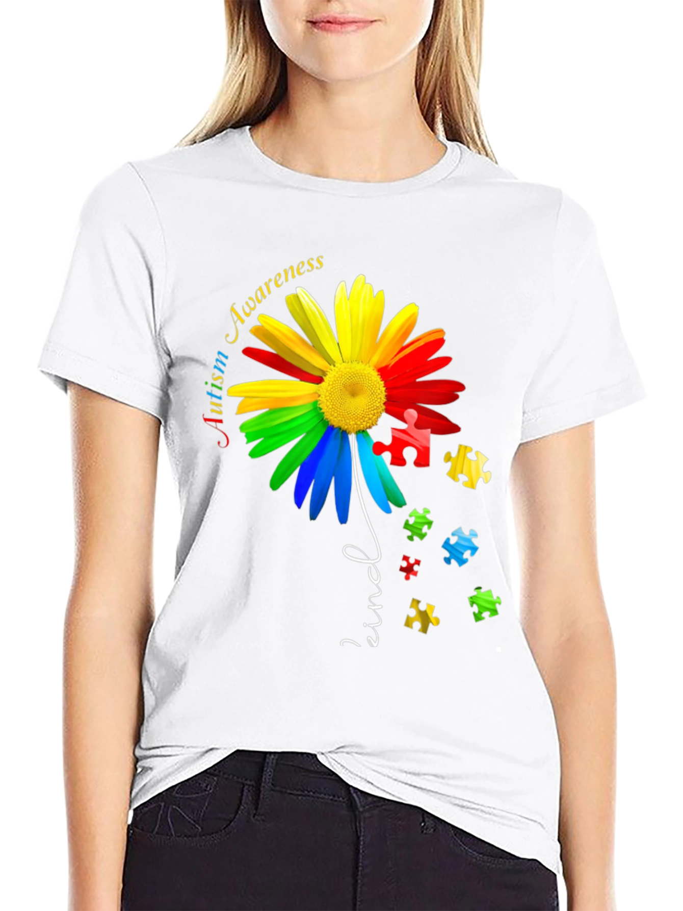 Autism Awareness Daisy T-Shirt - Kind