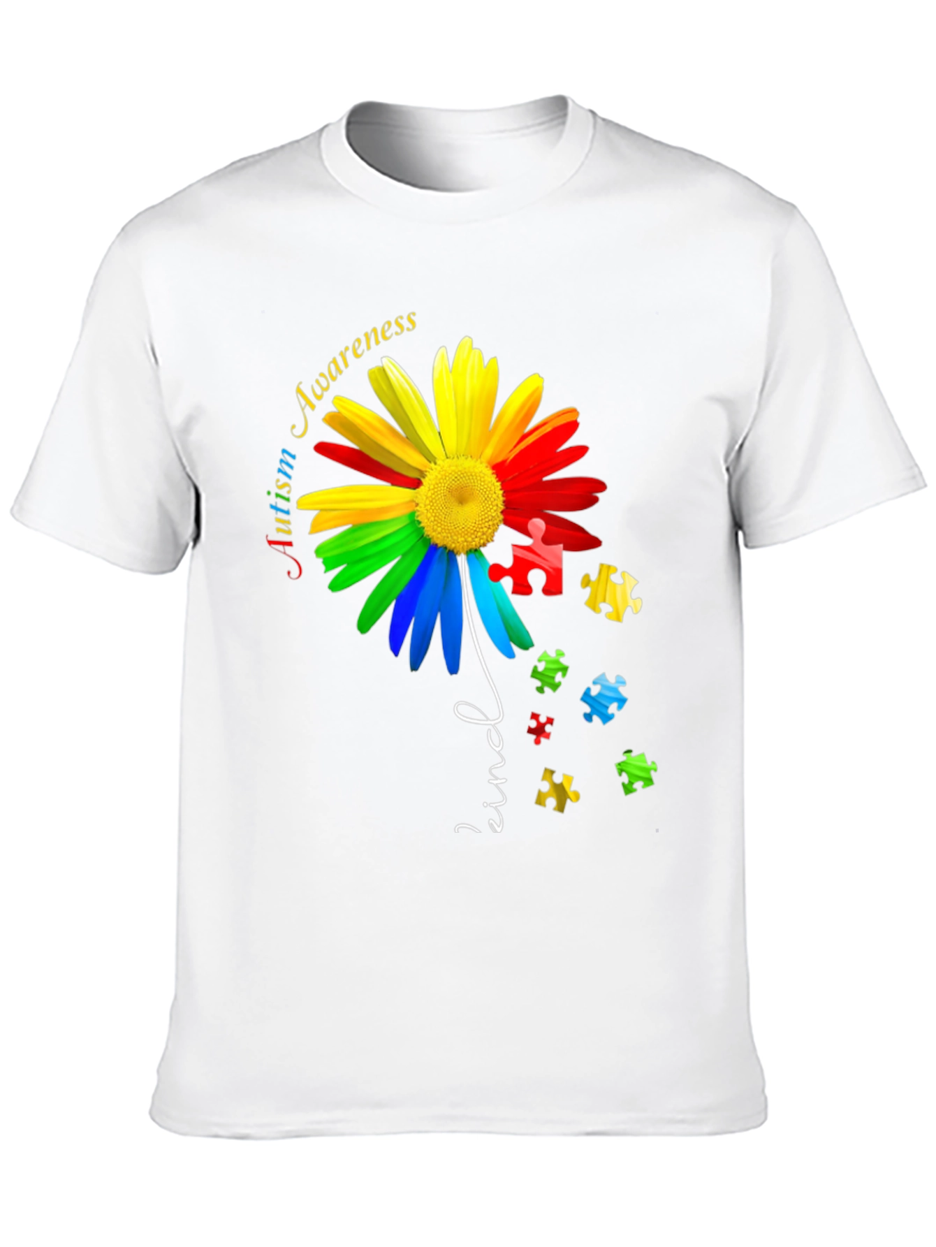Autism Awareness Daisy T-Shirt - Kind