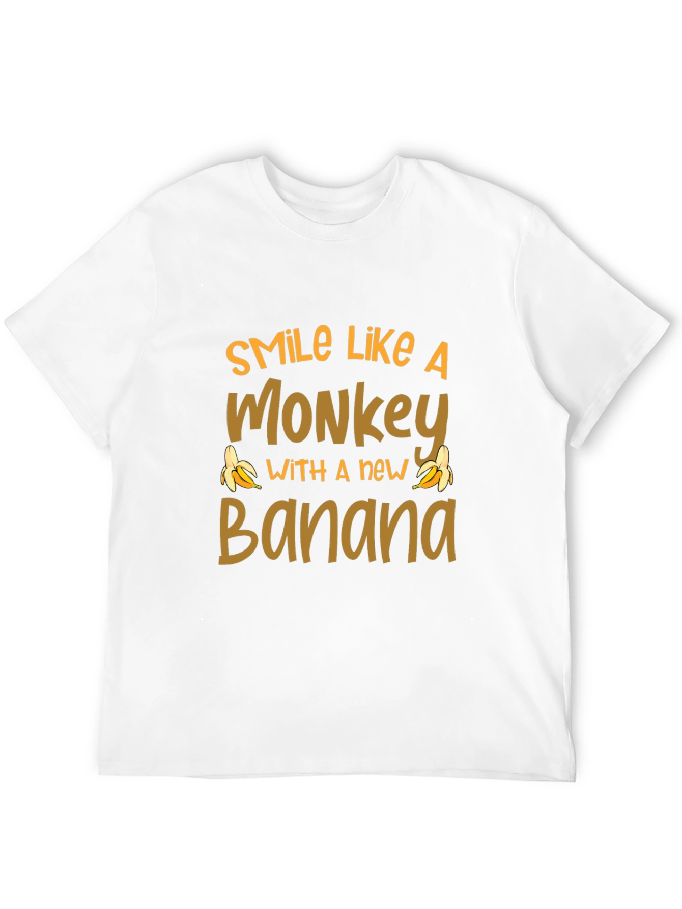 Smile Like A Monkey T-Shirt Novelty Banana Tee