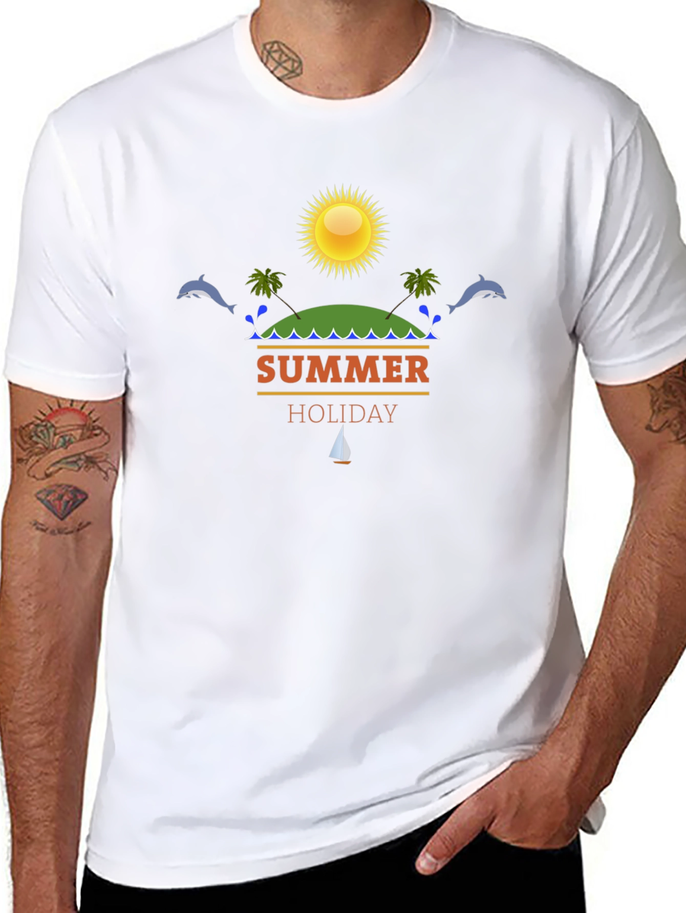 Summer Holiday Graphic T-Shirt - Beach Vacation Vibes