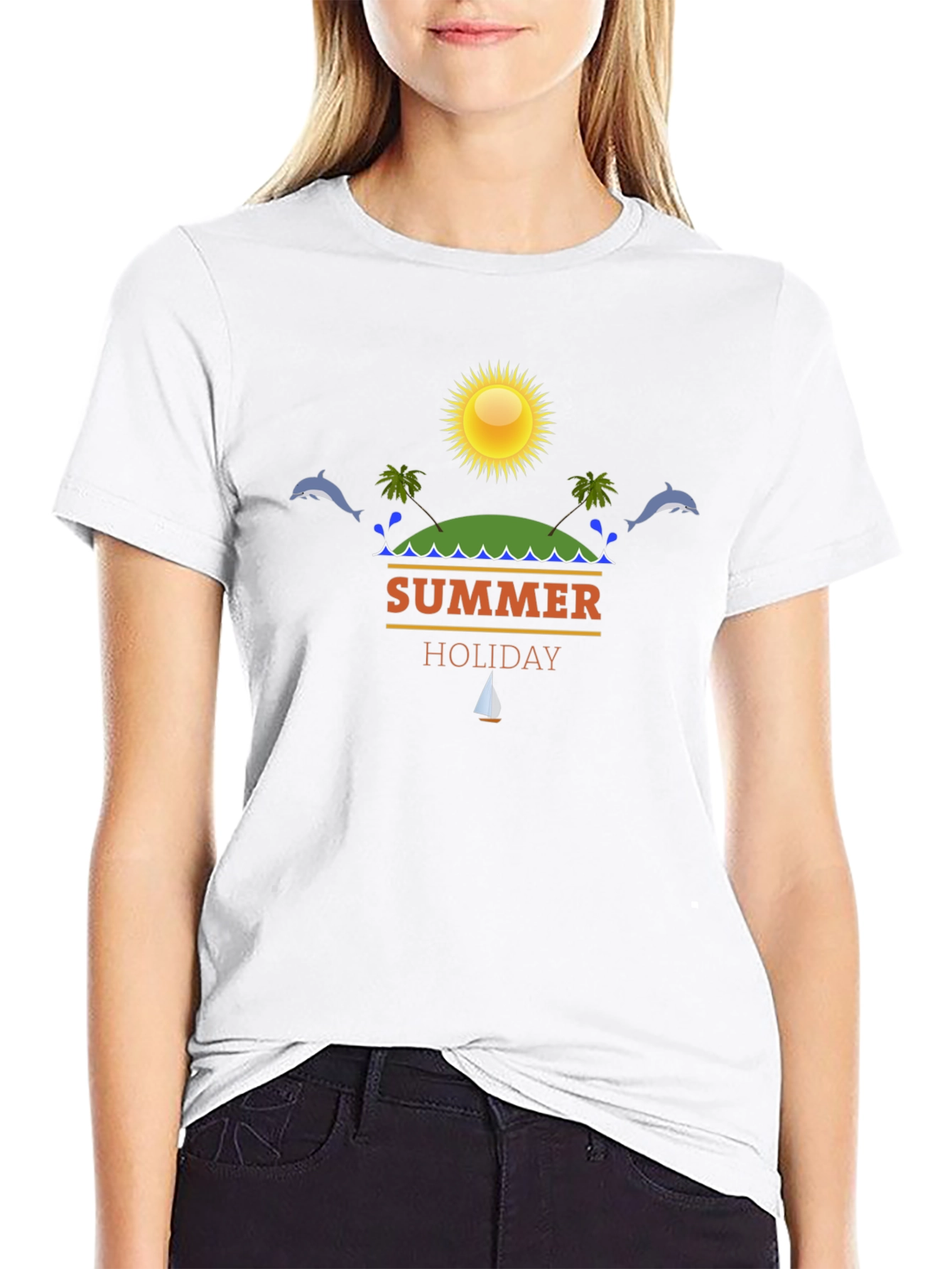 Summer Holiday Graphic T-Shirt - Beach Vacation Vibes