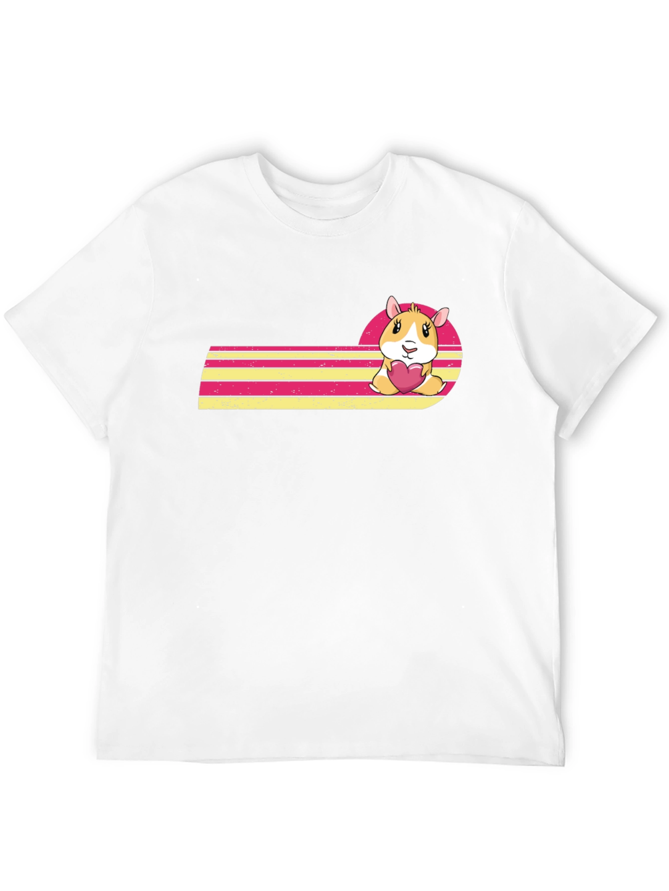 Cute Hamster Heart Graphic Tee