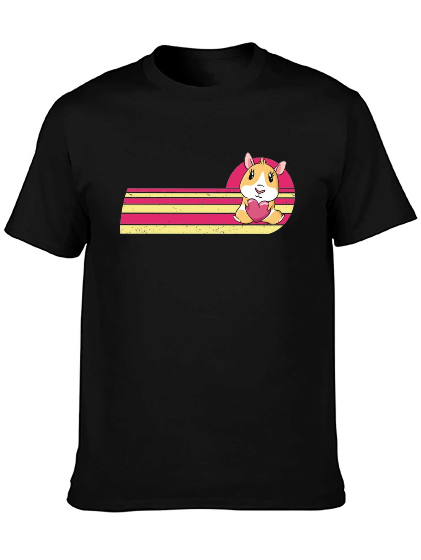 Cute Hamster Heart Graphic Tee