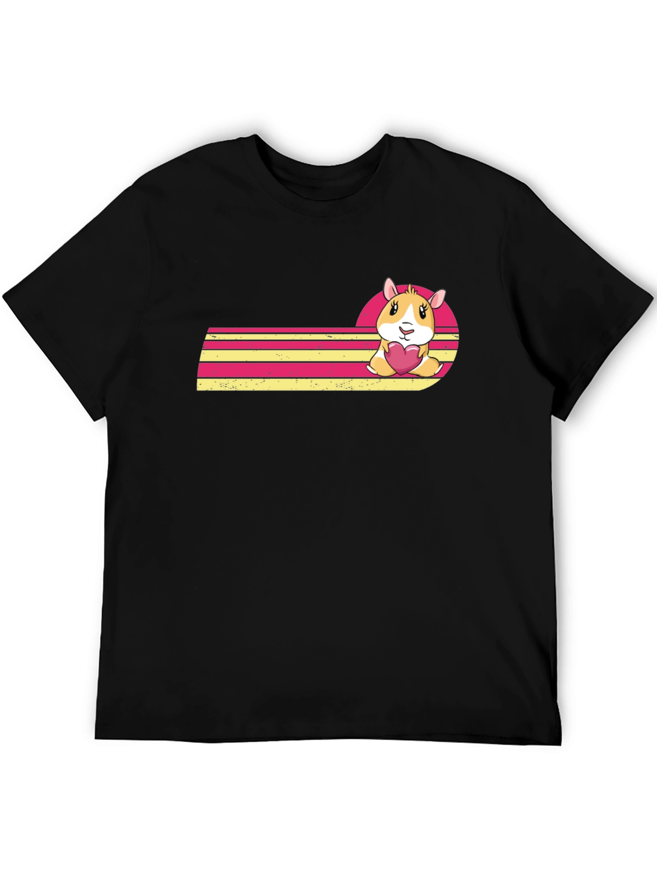 Cute Hamster Heart Graphic Tee
