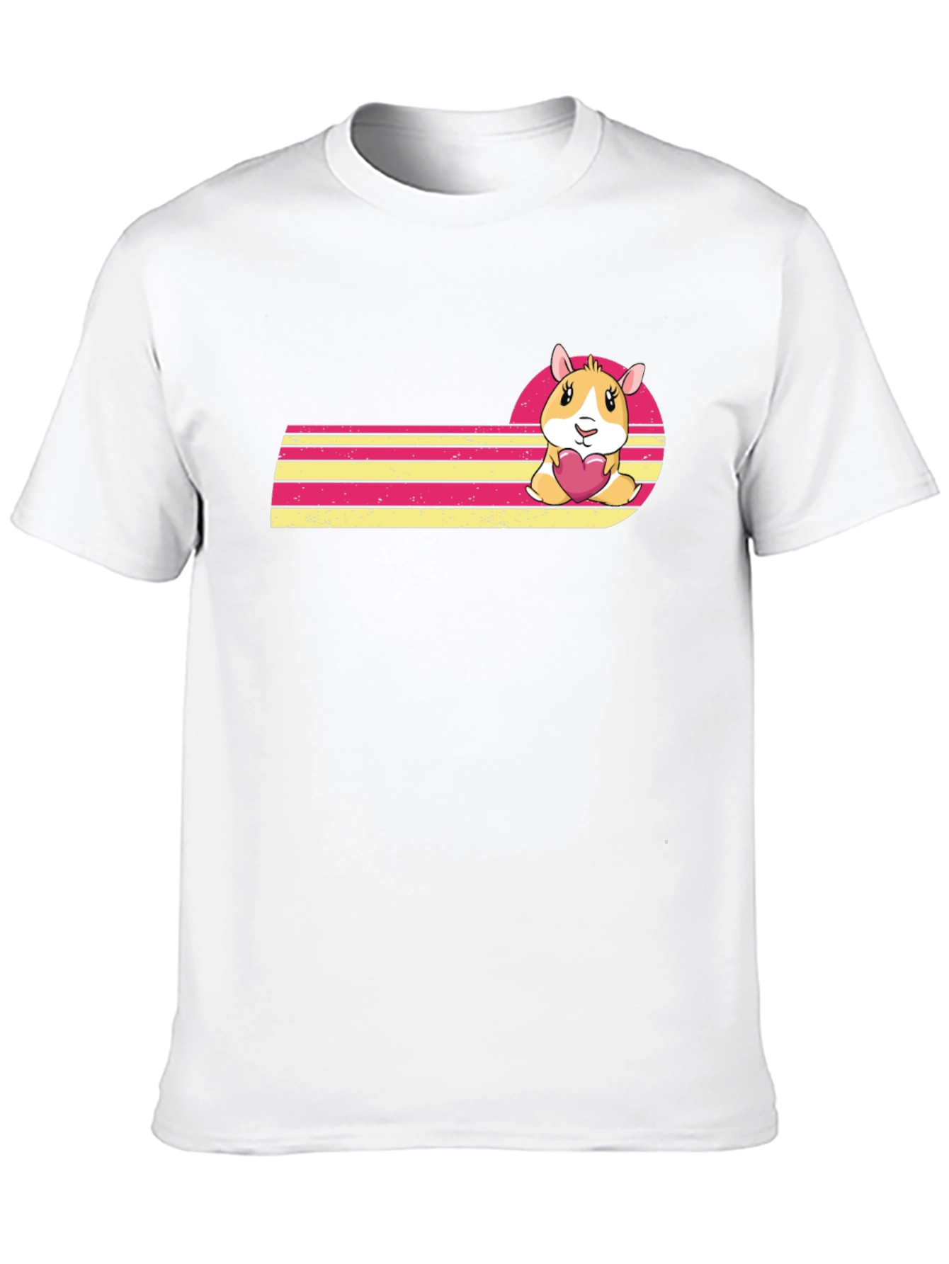 Cute Hamster Heart Graphic Tee