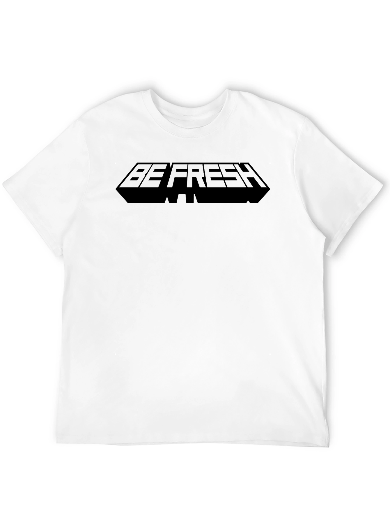 Mens Be Fresh Graphic T-Shirt - Black