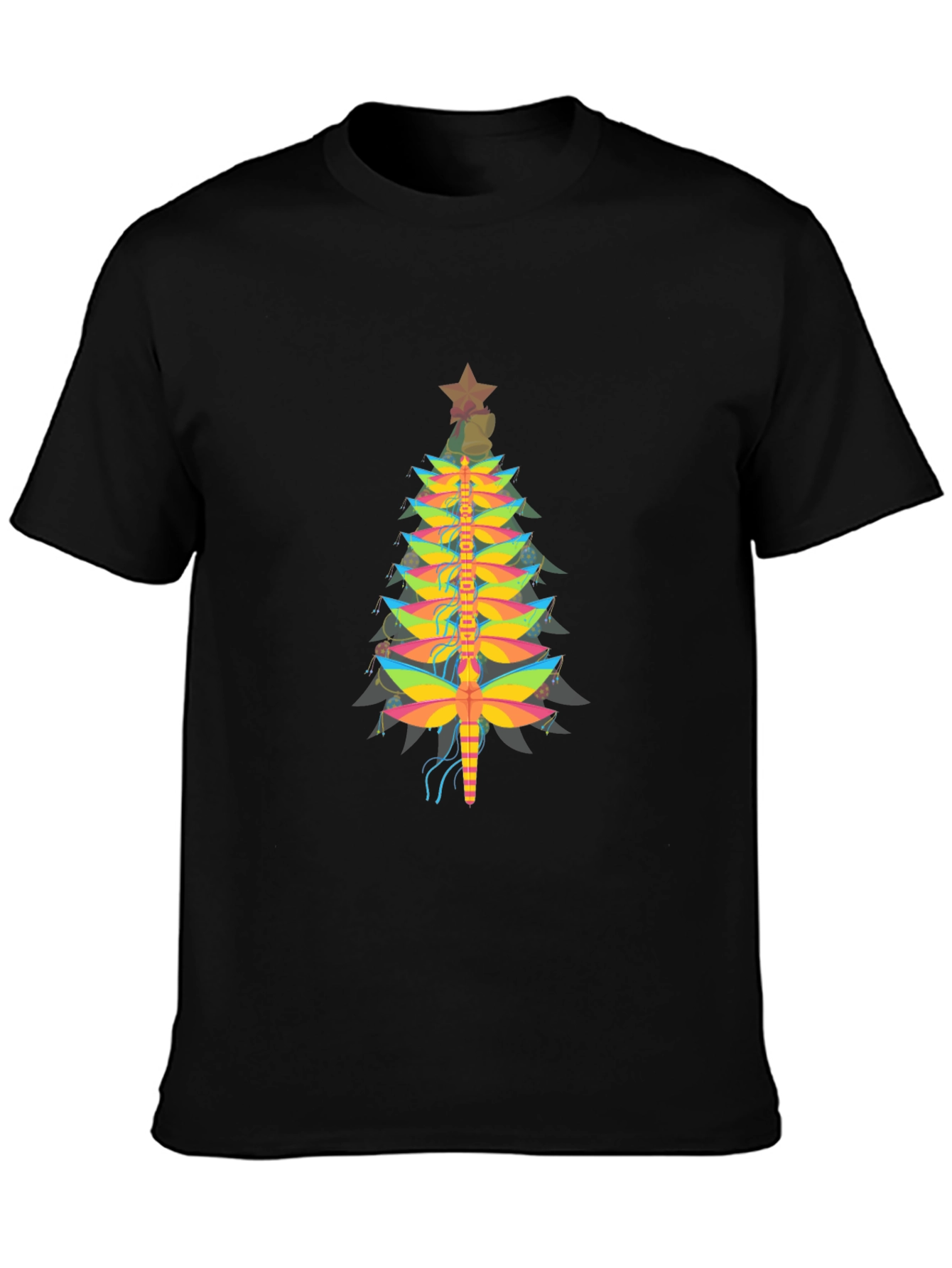 Dragonfly Christmas Tree T-Shirt