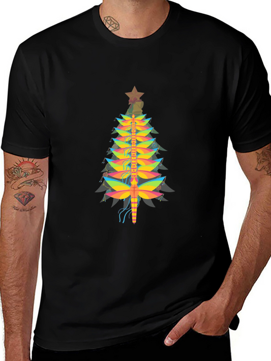 Dragonfly Christmas Tree T-Shirt