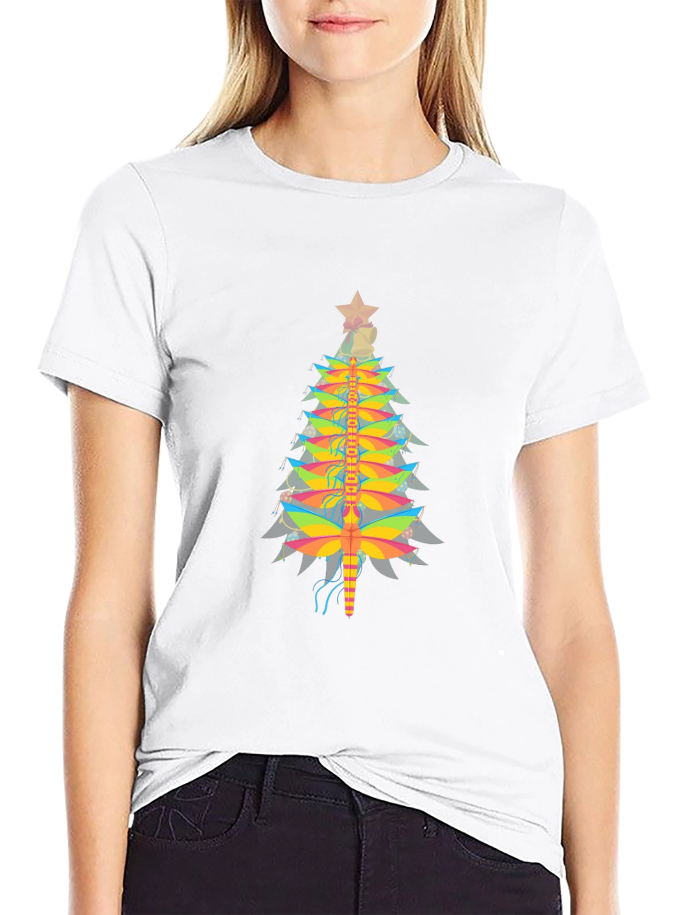 Dragonfly Christmas Tree T-Shirt