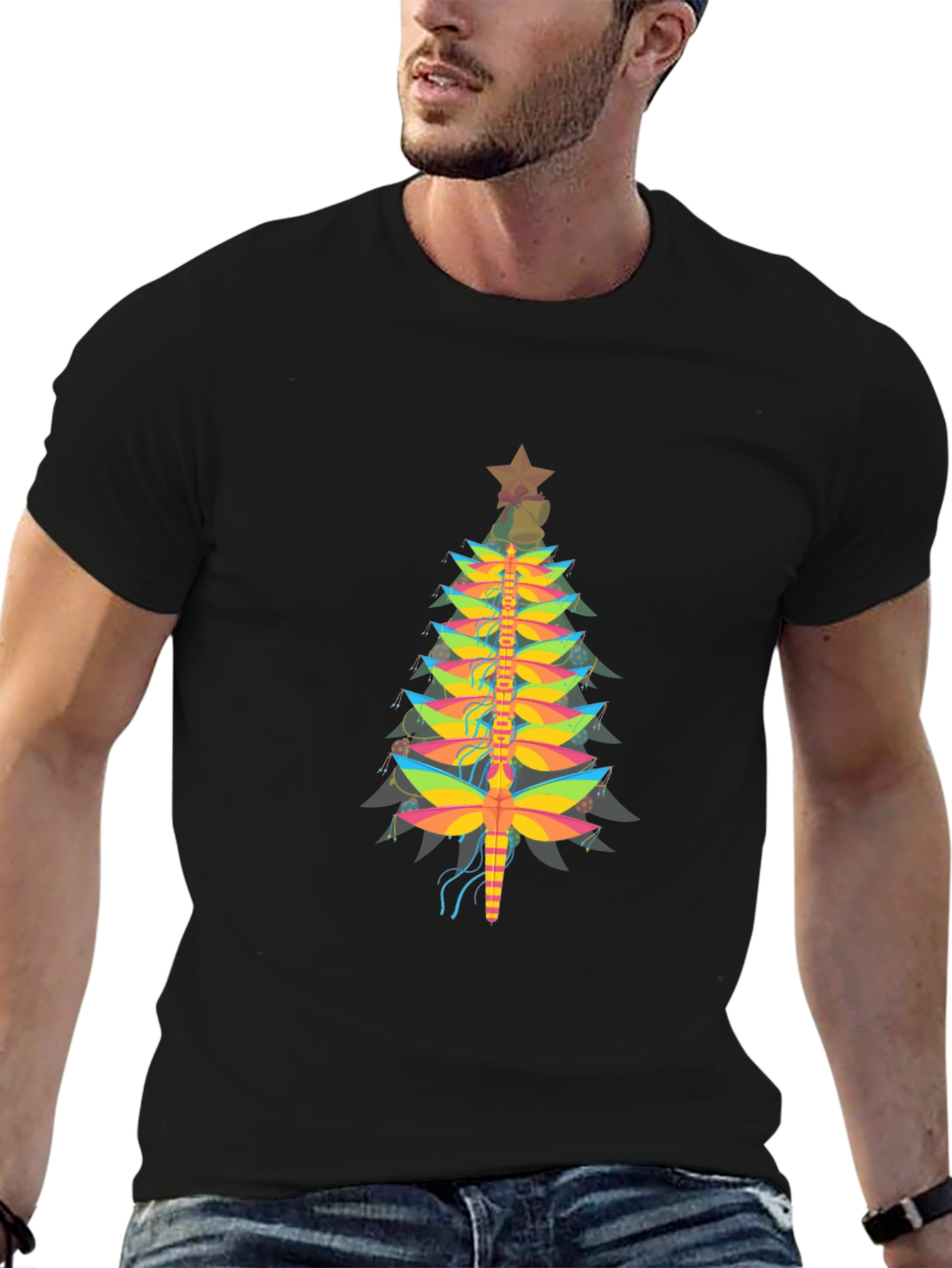 Dragonfly Christmas Tree T-Shirt