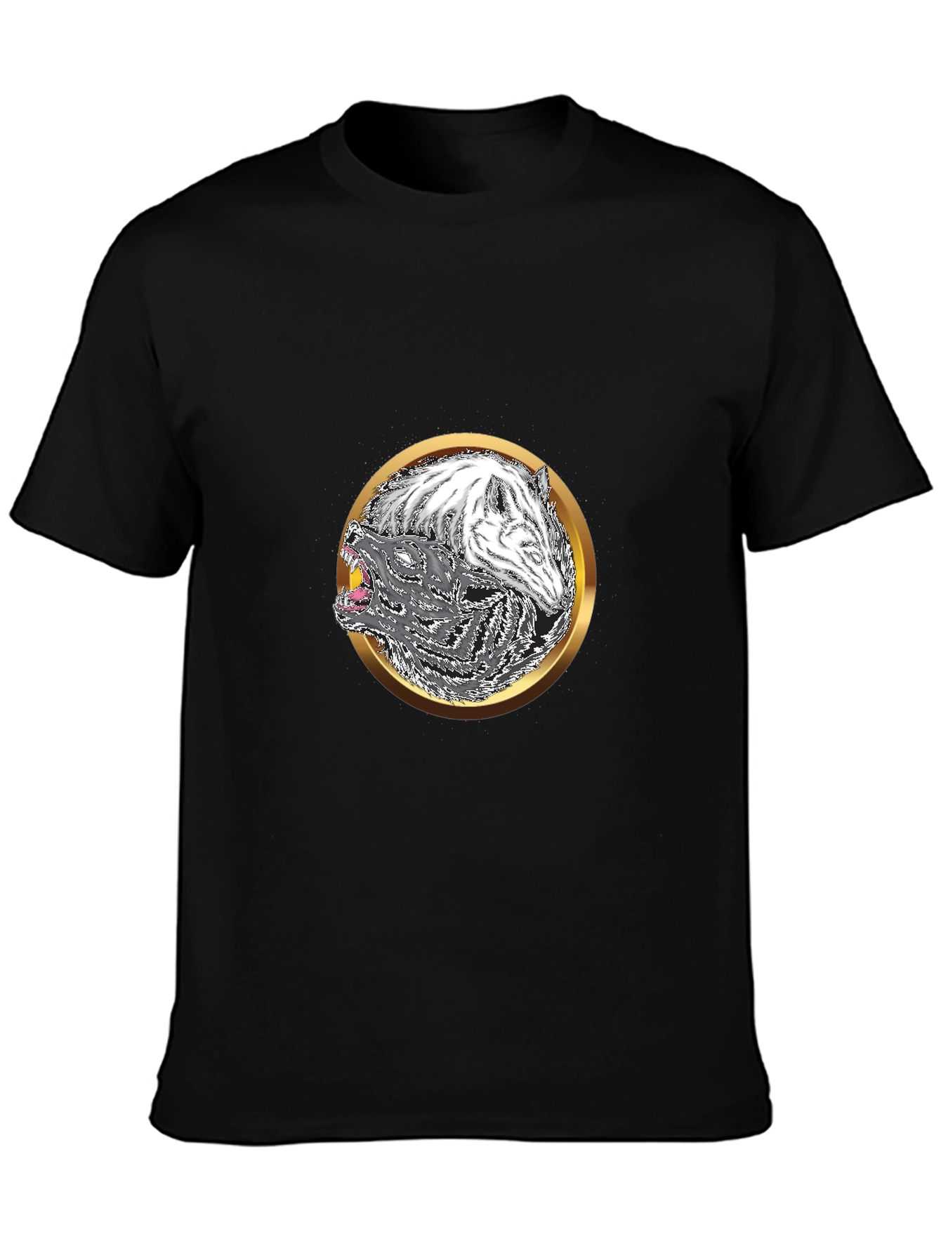 Yin Yang Wolf Graphic Tee