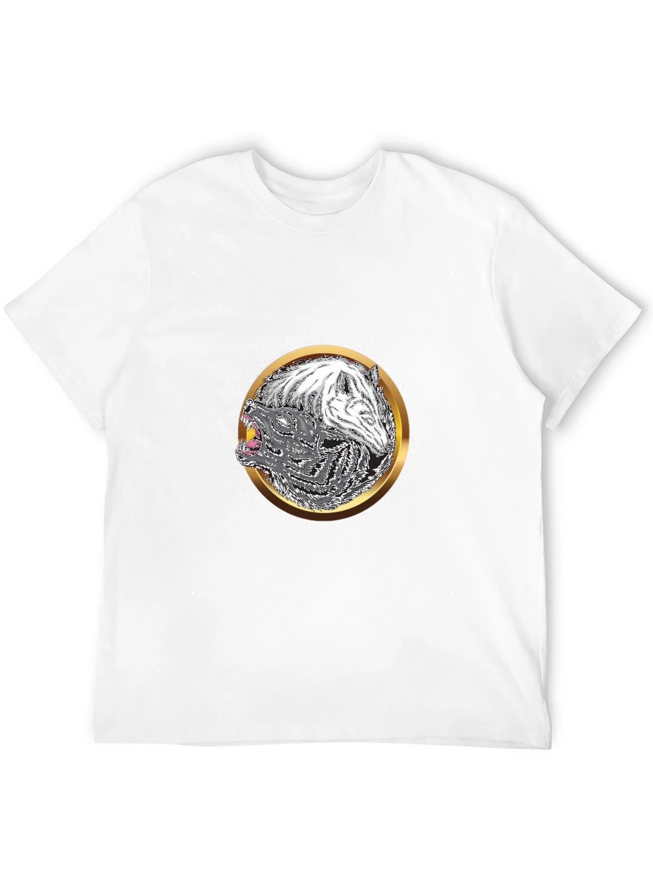 Yin Yang Wolf Graphic Tee
