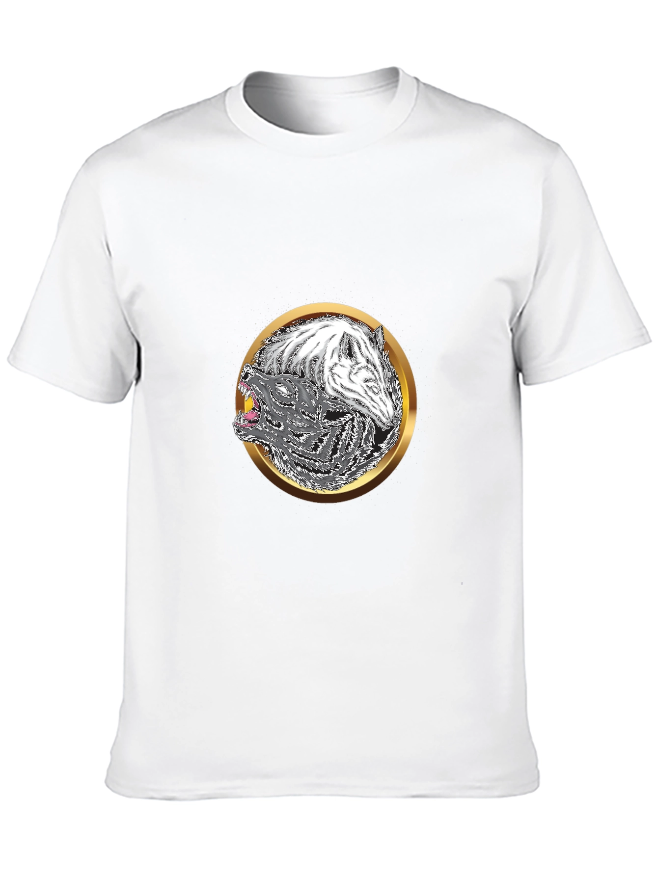 Yin Yang Wolf Graphic Tee