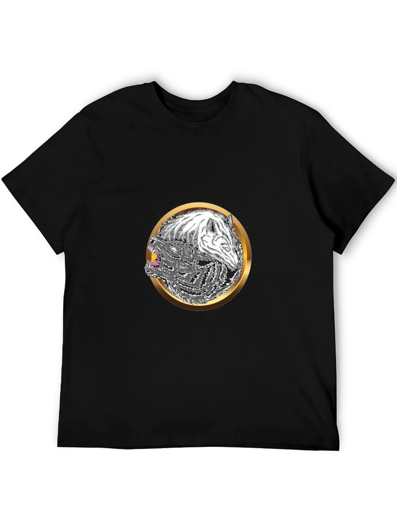 Yin Yang Wolf Graphic Tee
