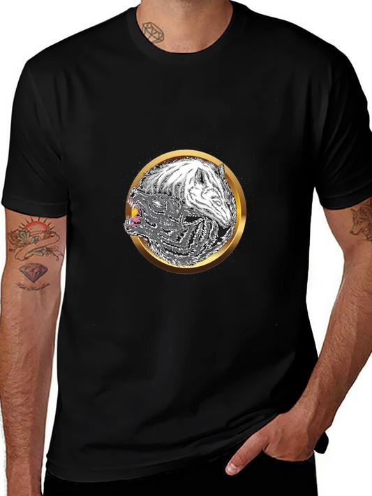 Yin Yang Wolf Graphic Tee