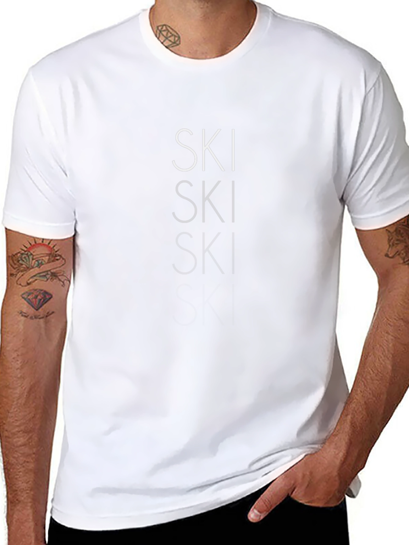 SKI Graphic Print T-Shirt - Stylish & Comfortable