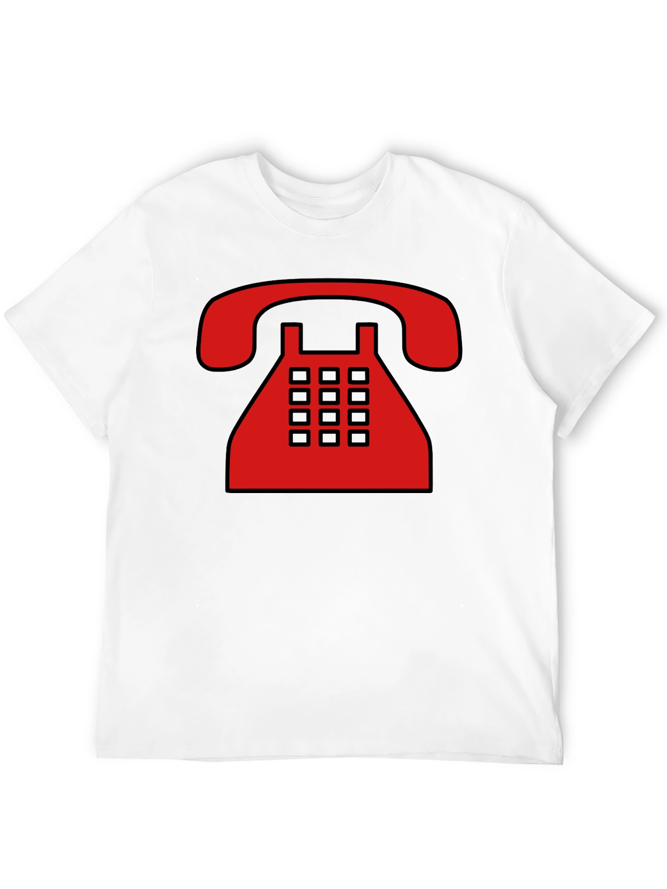 Retro Rotary Phone Graphic T-Shirt - Classic Style