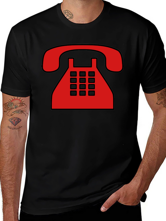 Retro Rotary Phone Graphic T-Shirt - Classic Style