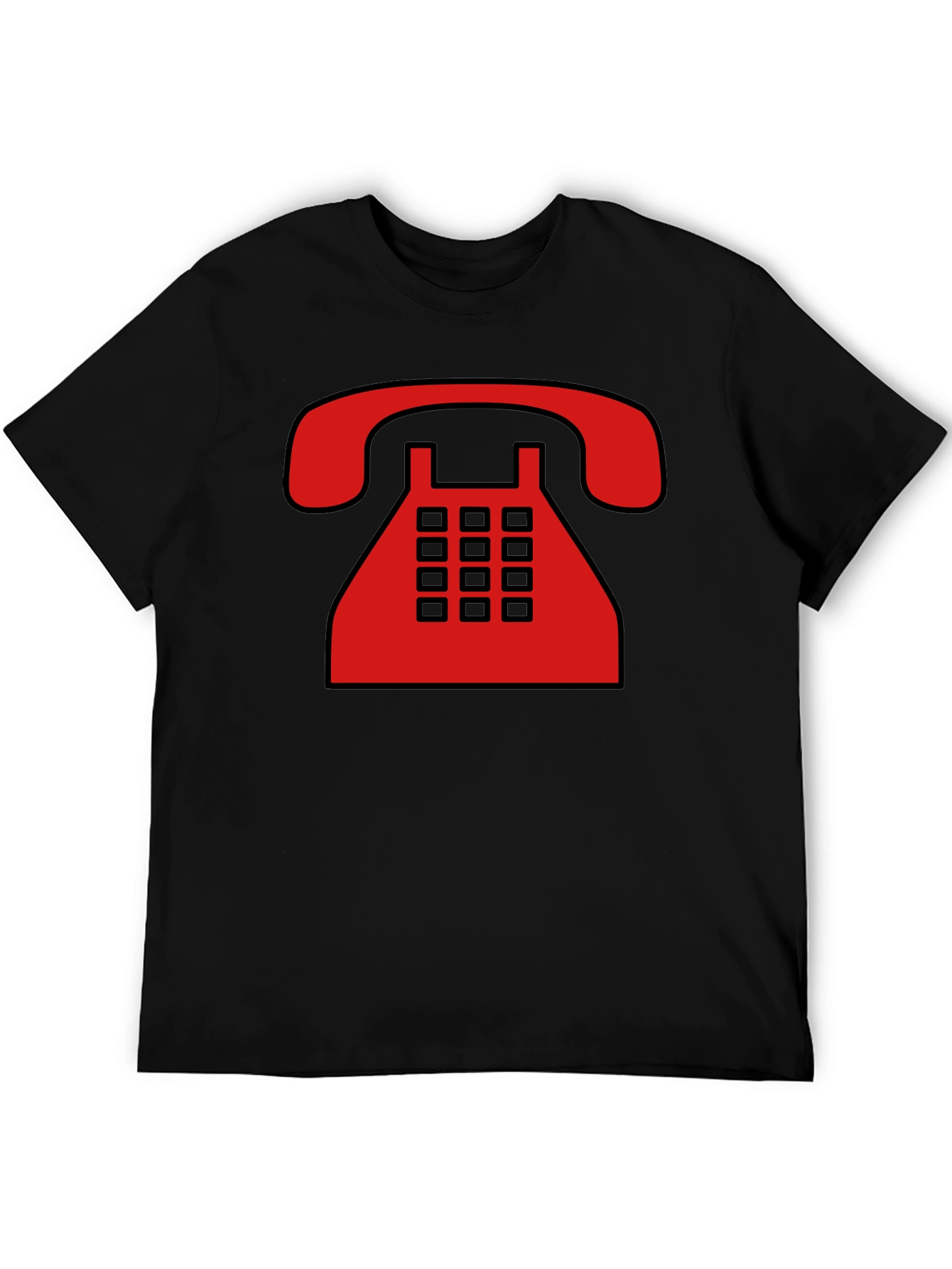 Retro Rotary Phone Graphic T-Shirt - Classic Style