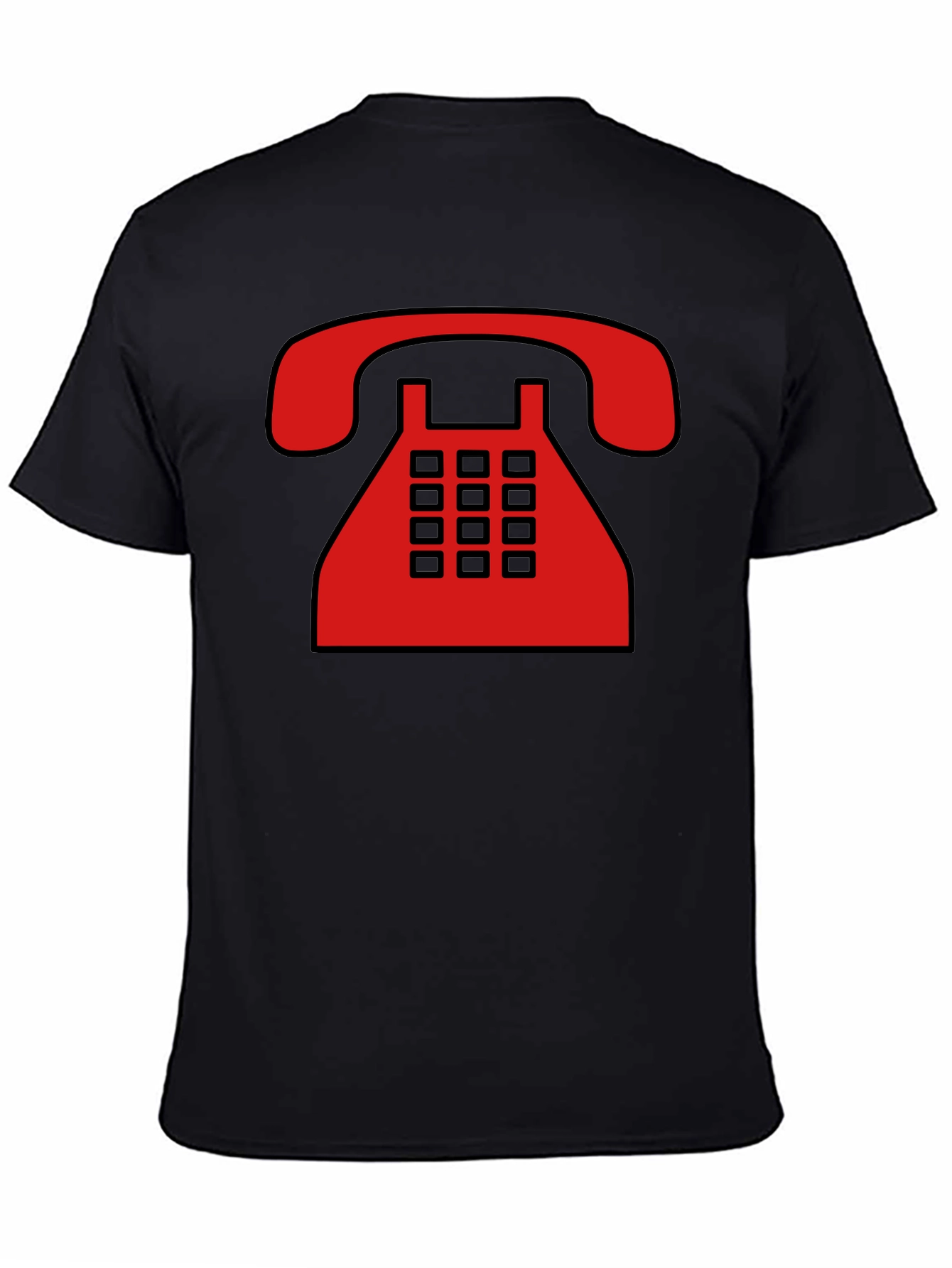 Retro Rotary Phone Graphic T-Shirt - Classic Style