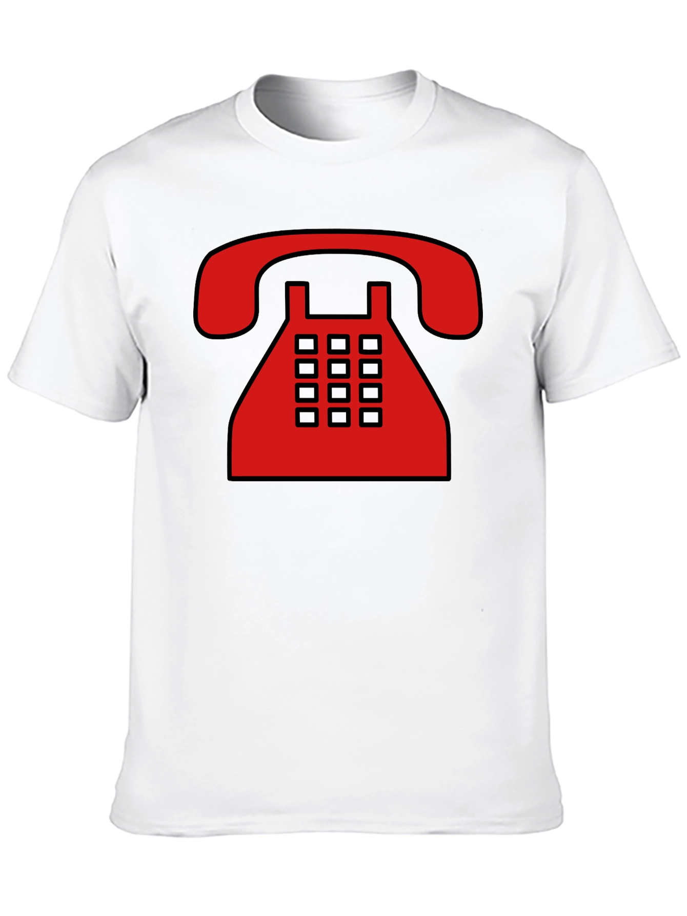 Retro Rotary Phone Graphic T-Shirt - Classic Style