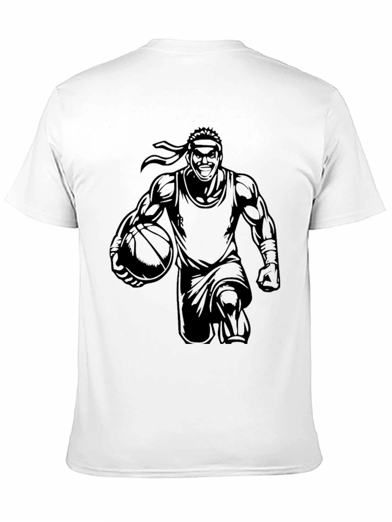 Basketball Player Graphic Black T-Shirt