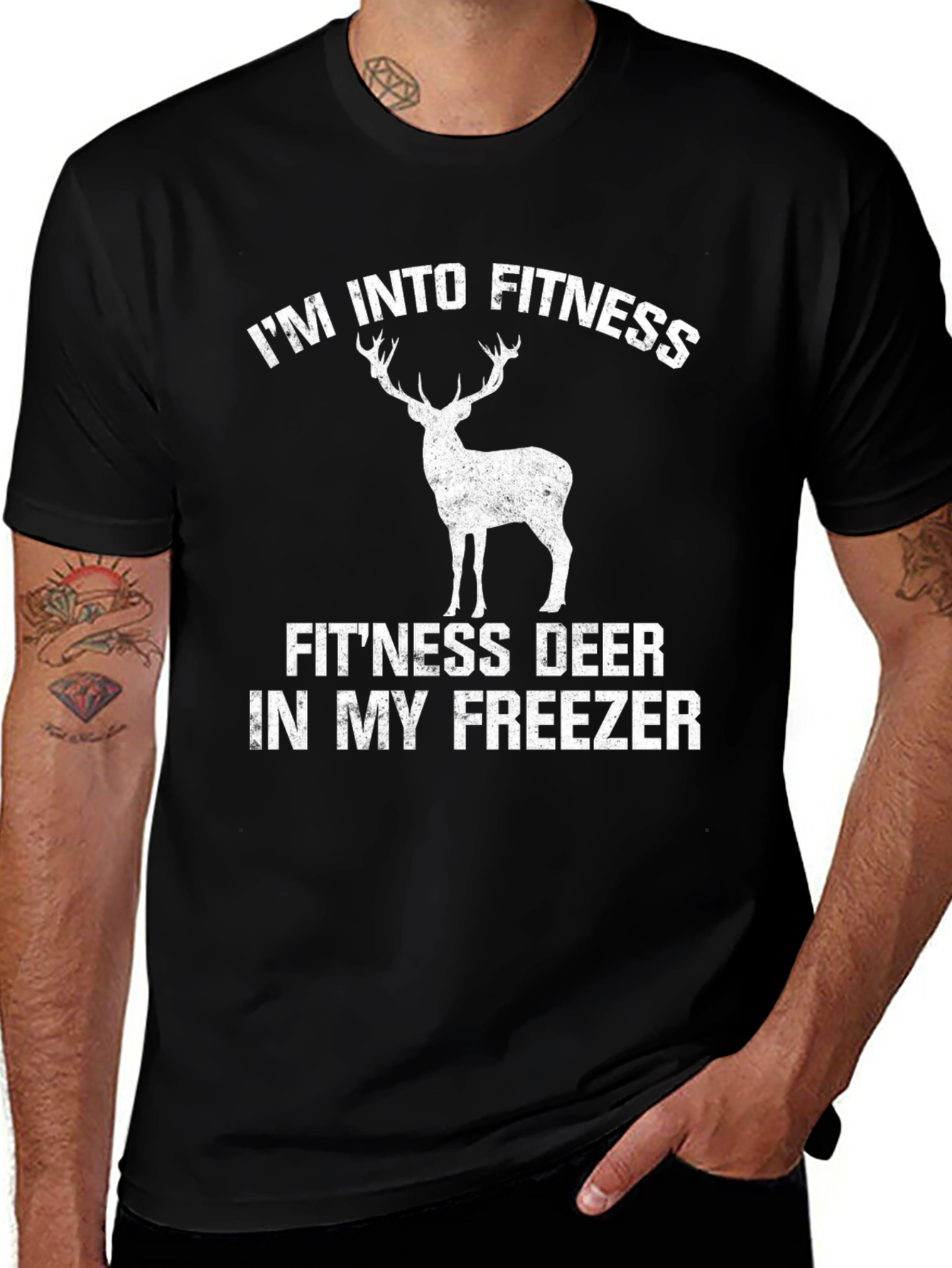 Fitness Deer T-Shirt - Funny Hunting Tee