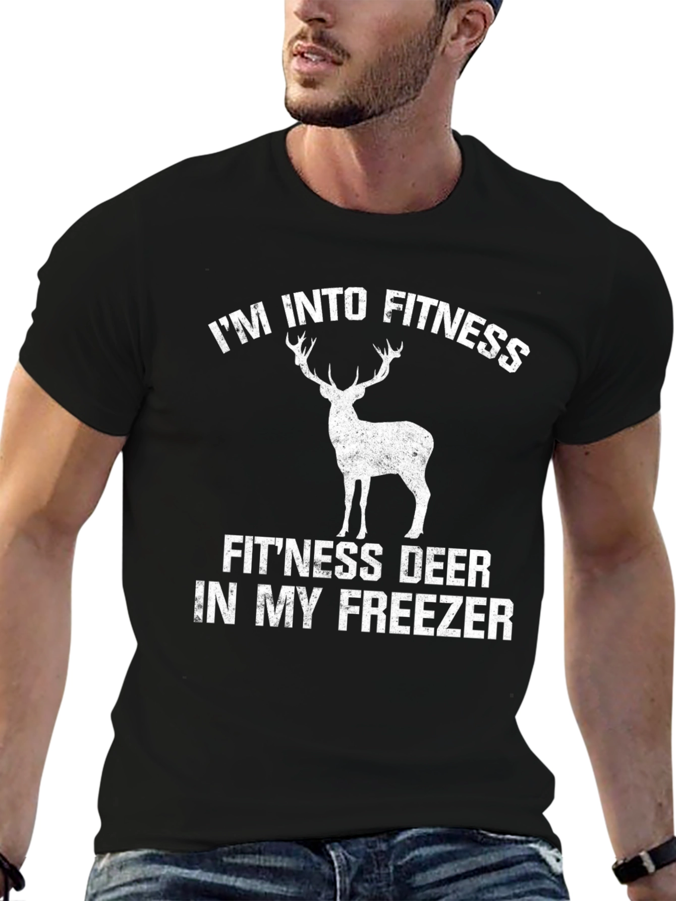 Fitness Deer T-Shirt - Funny Hunting Tee