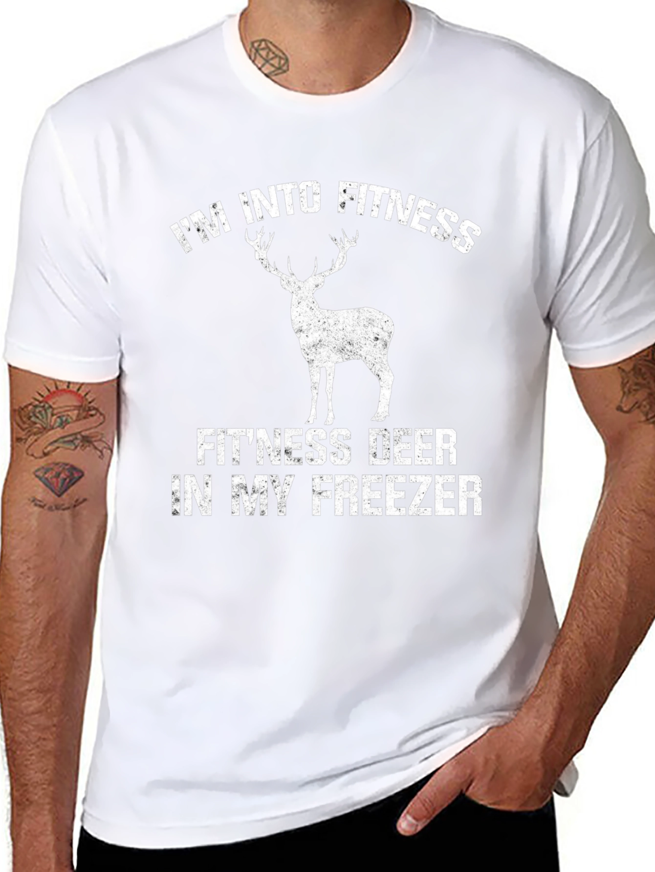 Fitness Deer T-Shirt - Funny Hunting Tee