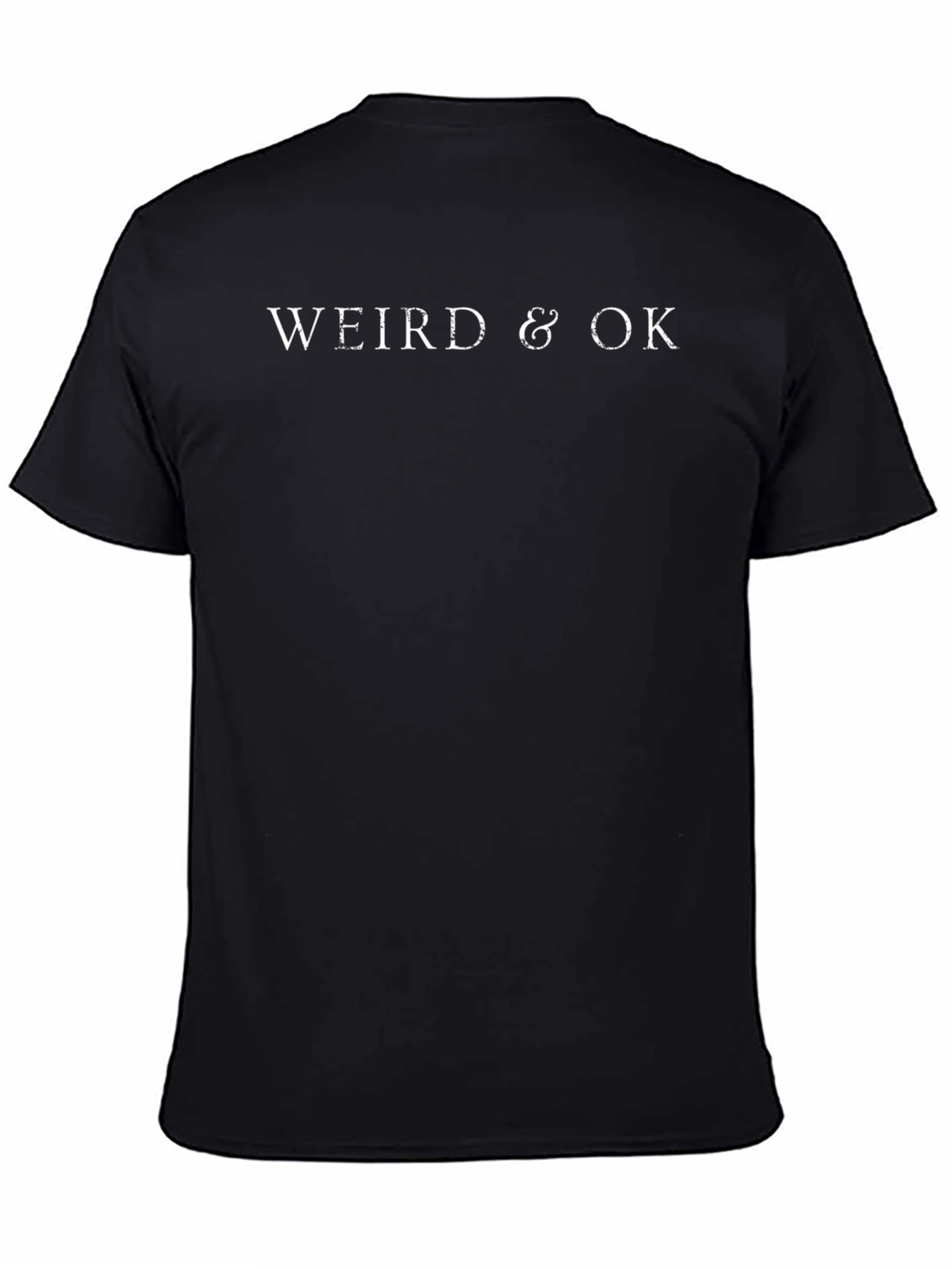 Weird & OK Graphic Tee - Mens Black T-Shirt