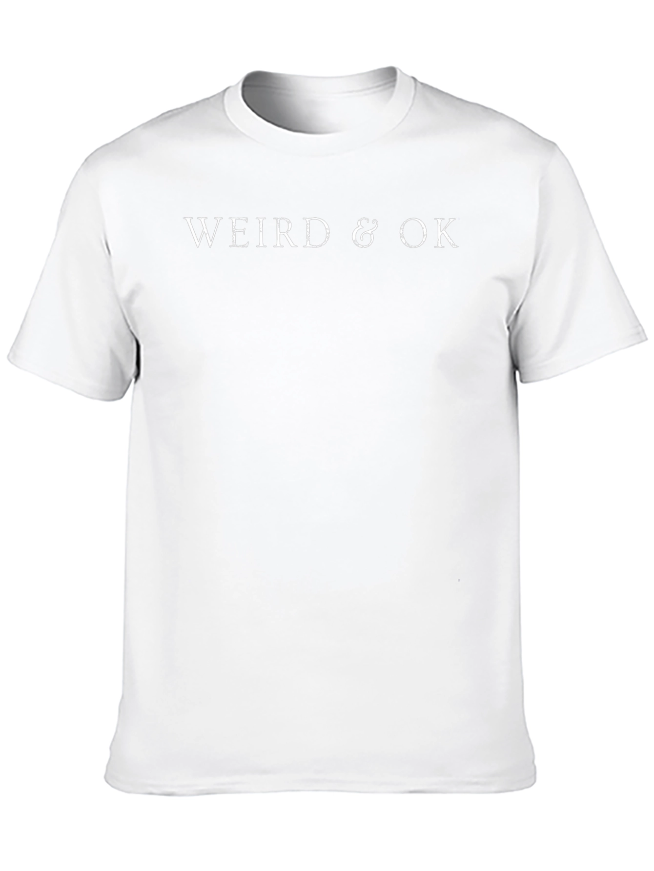 Weird & OK Graphic Tee - Mens Black T-Shirt