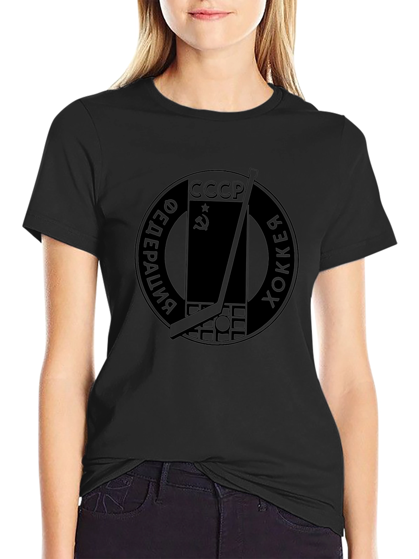 CCCP Hockey T-Shirt - Soviet Union Era Inspired Design