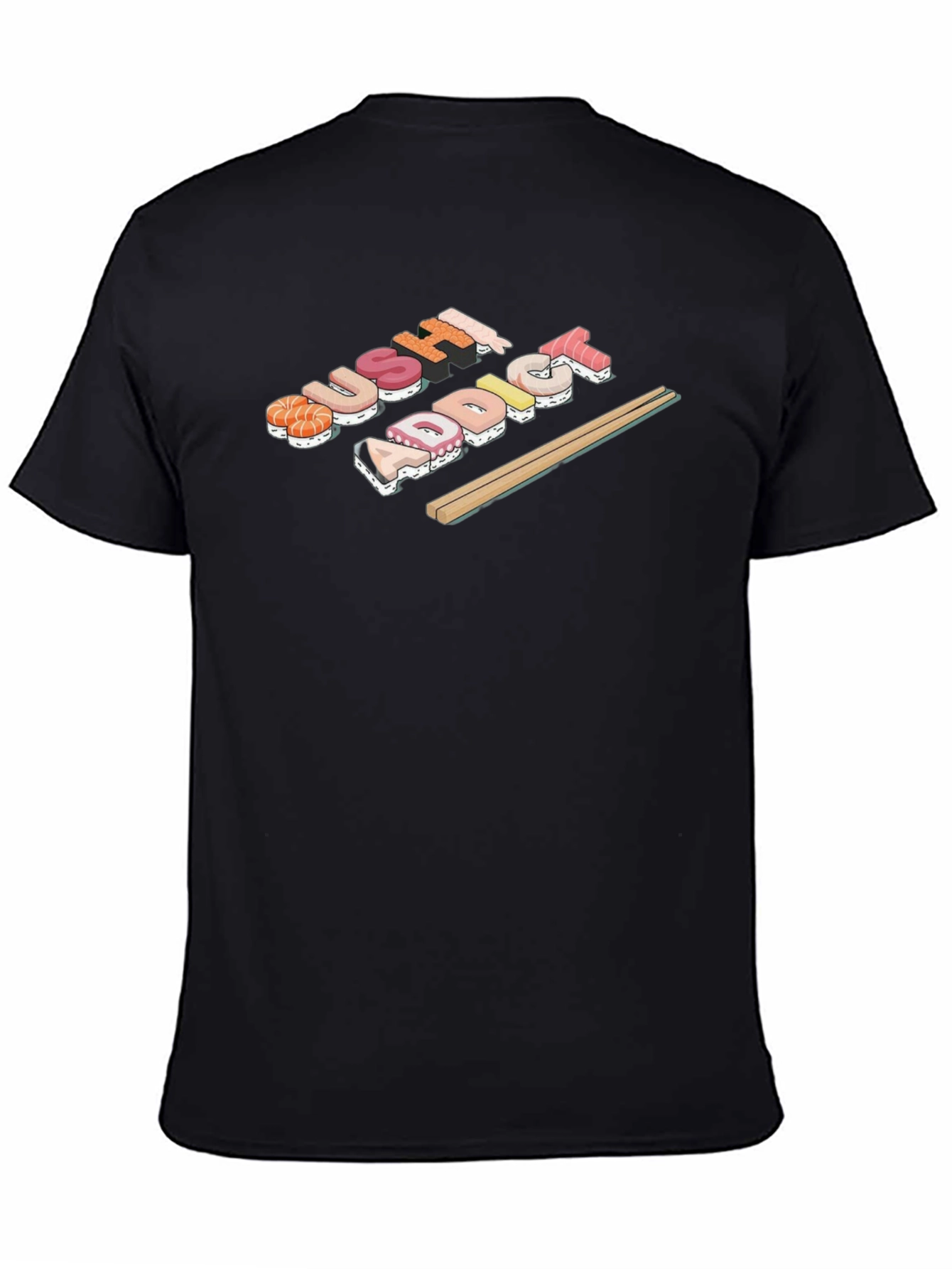 Sushi Addict Black T-Shirt
