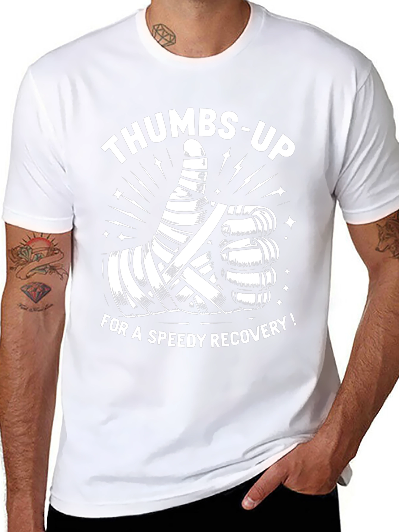 Thumbs Up Speedy Recovery Graphic T-Shirt