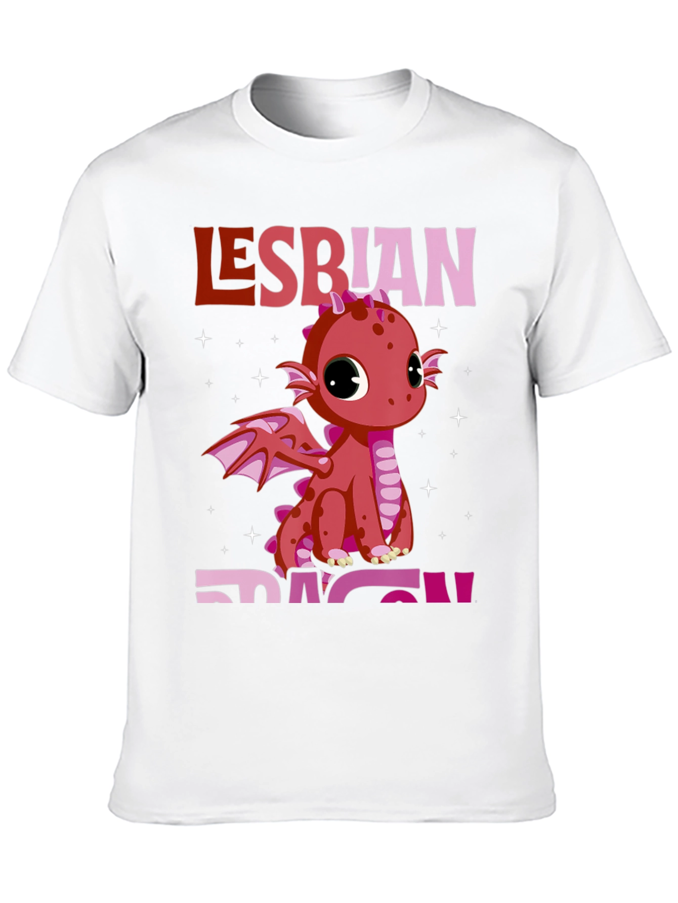 Lesbian Dragon Pride T-Shirt - Black