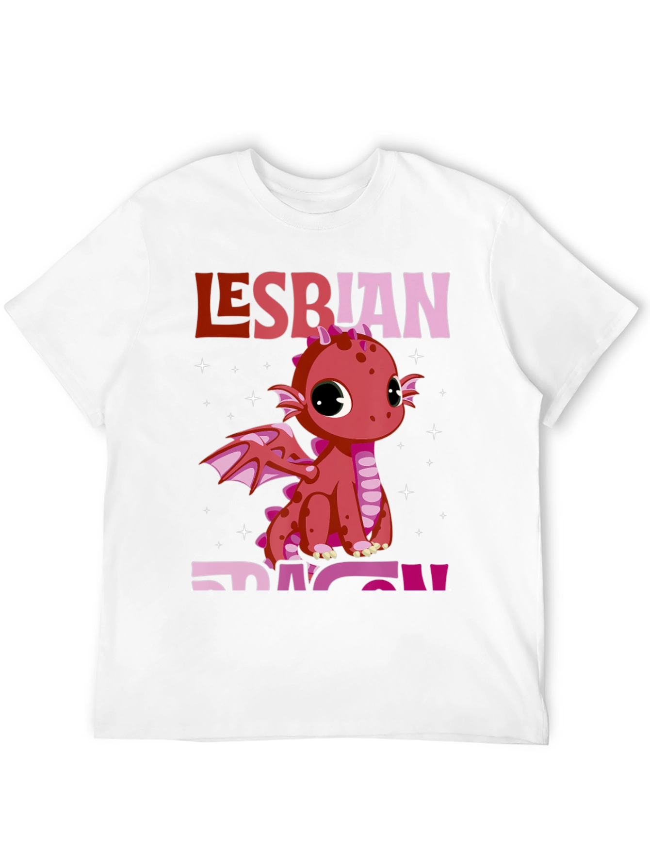 Lesbian Dragon Pride T-Shirt - Black