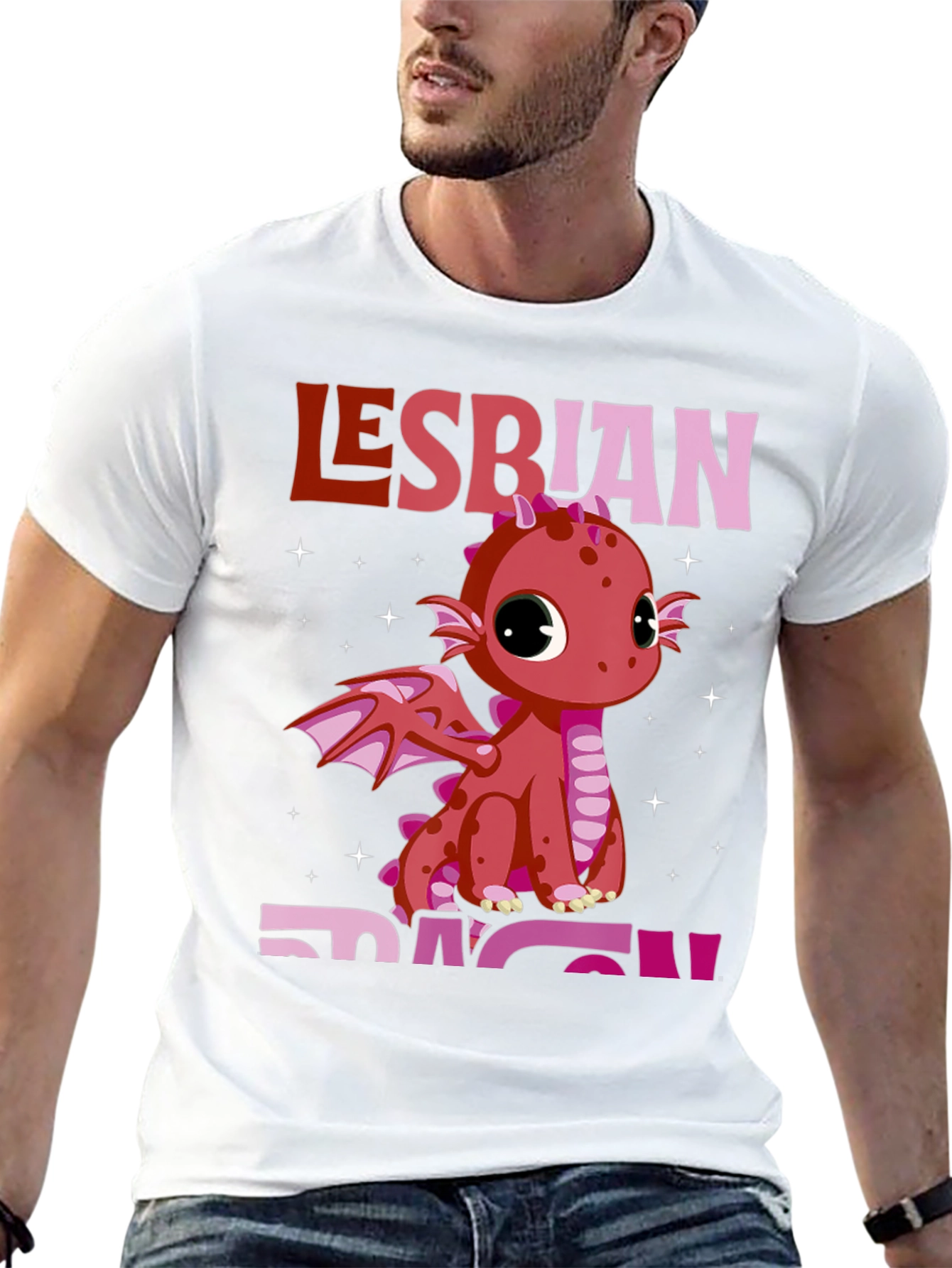 Lesbian Dragon Pride T-Shirt - Black