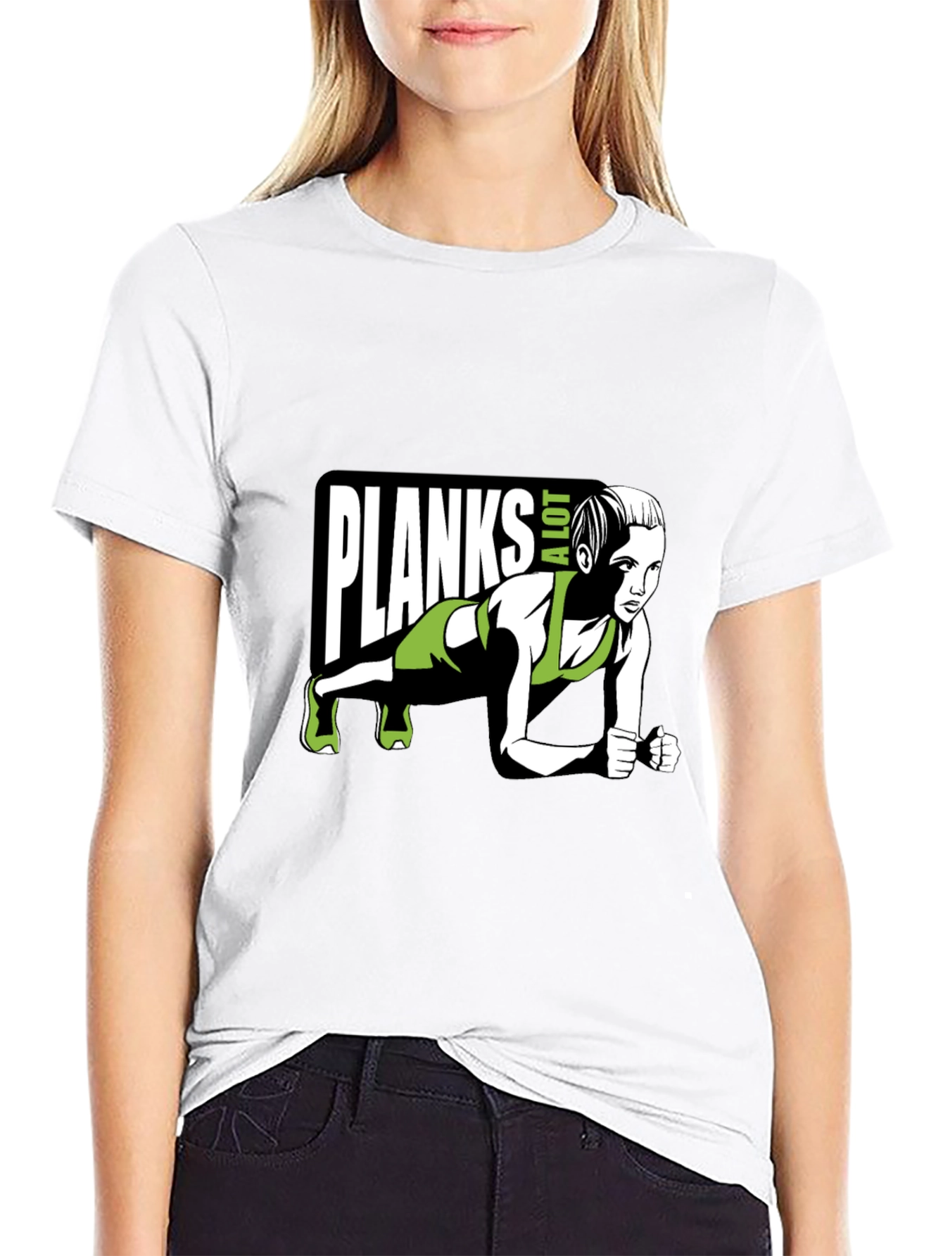 Planks A Lot T-Shirt - Fitness Graphic Tee