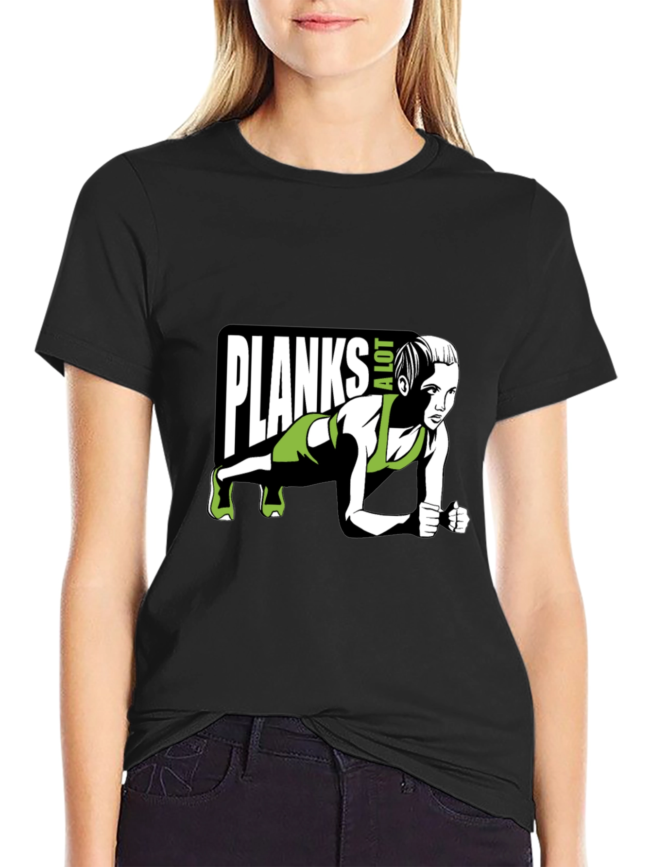 Planks A Lot T-Shirt - Fitness Graphic Tee
