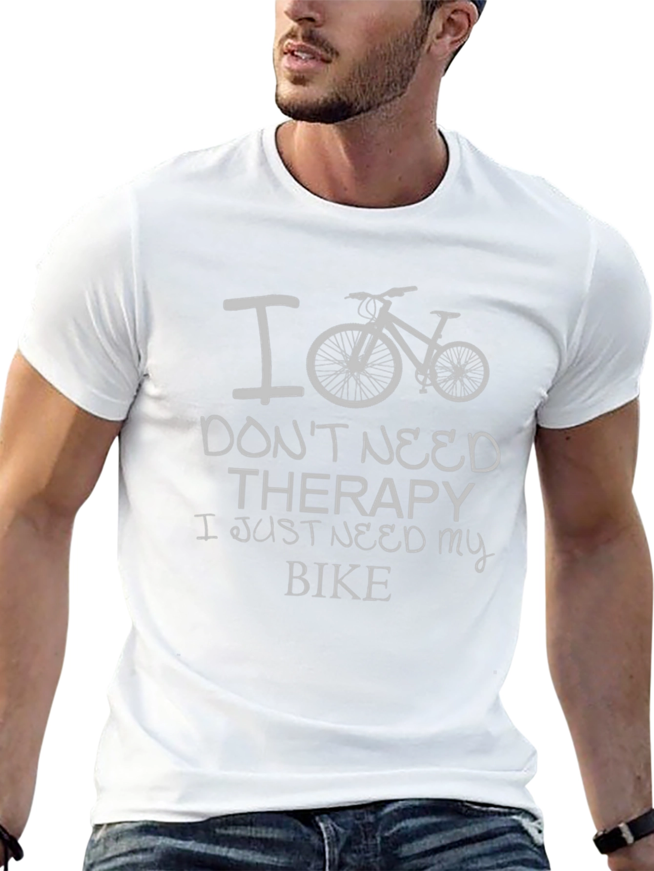 Cycling Therapy Tee: I Bike Im Happy